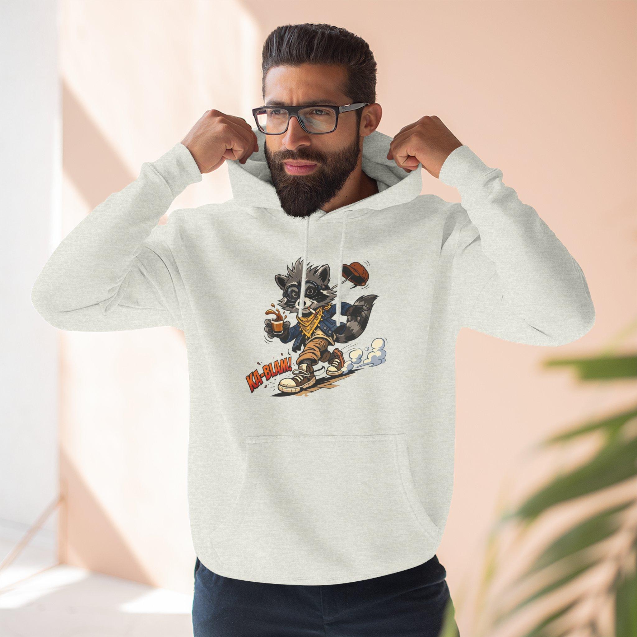 Vintage Football Raccoon Hoodie — Grunge Cartoon Sports Pullover 16 Vintage Football Raccoon Hoodie — Grunge Cartoon Sports Pullover - Imagen 16