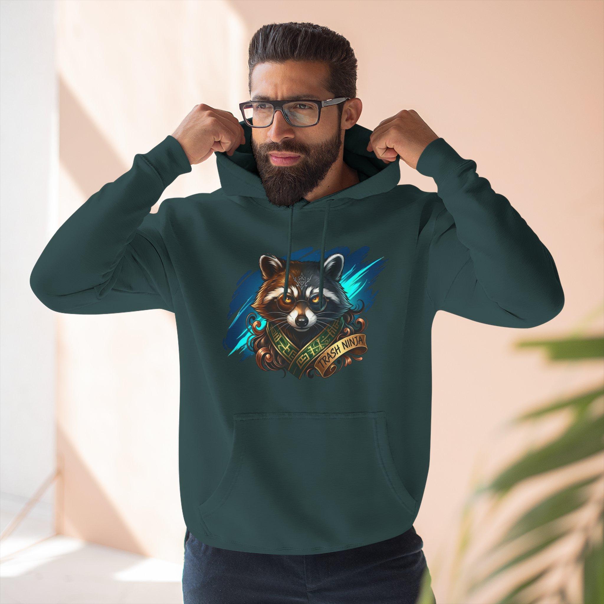 Raccoon Portrait Hoodie — Cute Forest Animal Graphic Pullover 31 Raccoon Portrait Hoodie — Cute Forest Animal Graphic Pullover - Imagen 31