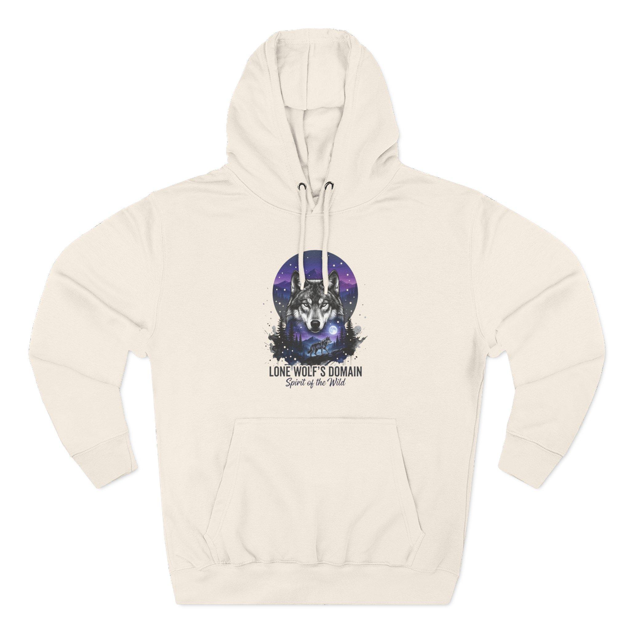 Wolf Moon Hoodie — "Lone Wolf's Domain" Graphic Fleece Pullover 29 Wolf Moon Hoodie — "Lone Wolf's Domain" Graphic Fleece Pullover - Imagen 29
