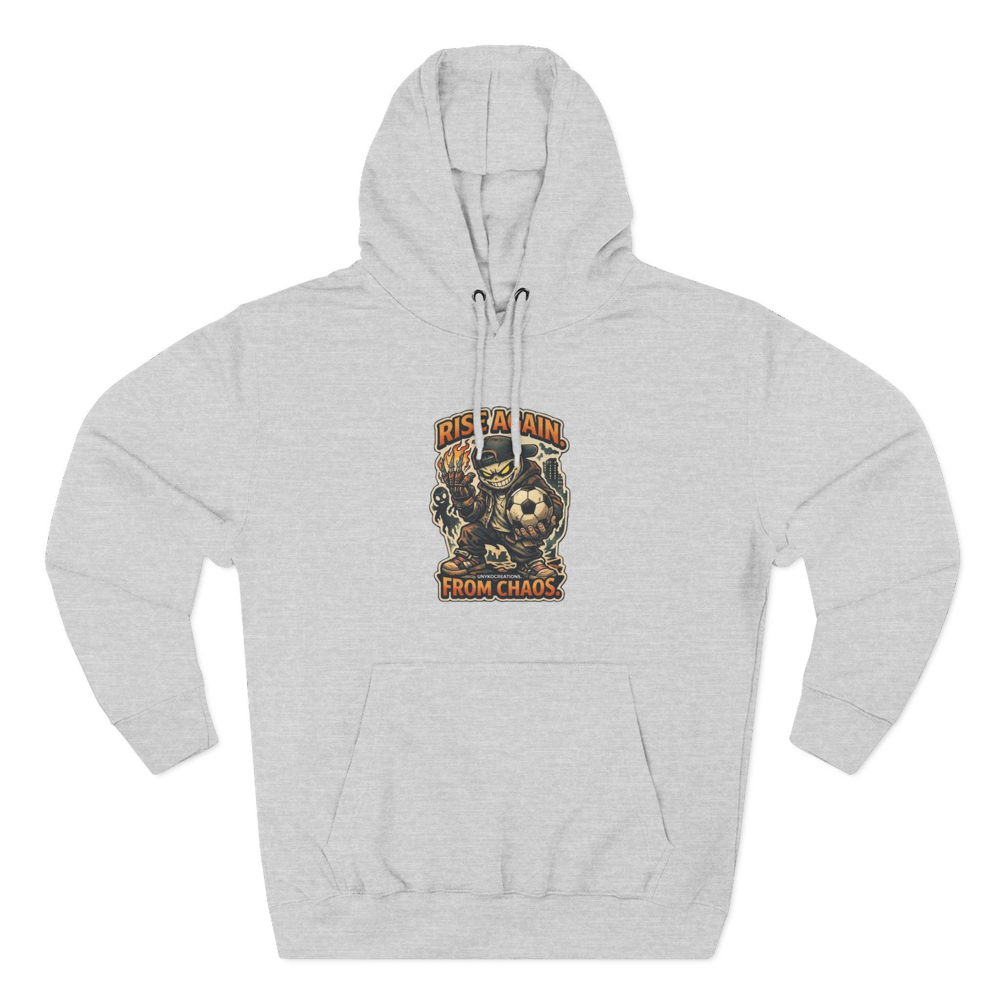 Hoodie - 'Rise Again From Chaos' Bear Graphic Pullover 8 Hoodie - 'Rise Again From Chaos' Bear Graphic Pullover - Imagen 8