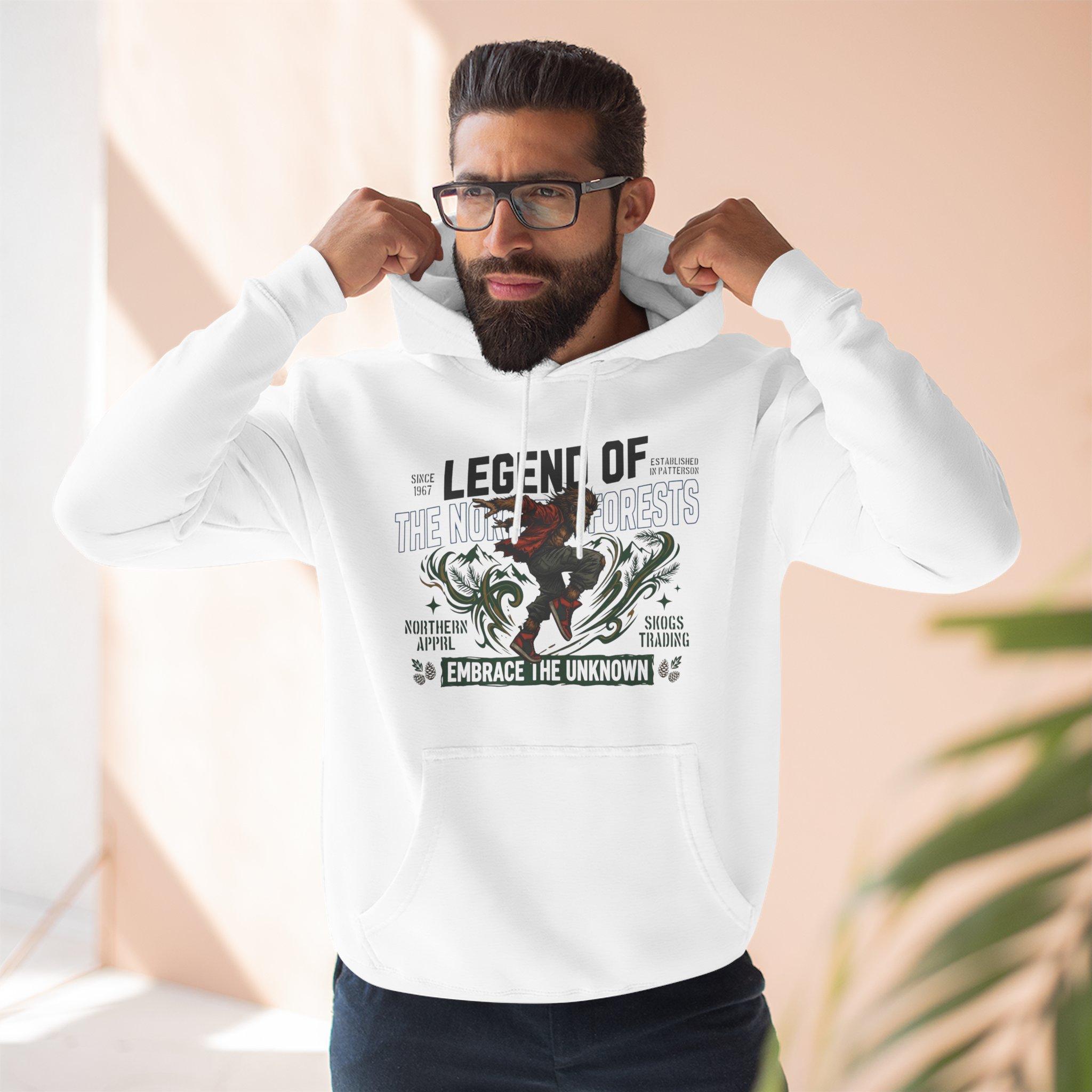 Sudadera con capucha de Legend of the Night Riders — Sudadera con estampado "Abraza lo desconocido" 2 Sudadera con capucha de Legend of the Night Riders — Sudadera con estampado "Abraza lo desconocido" - Imagen 2
