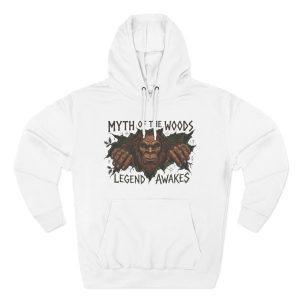 Sudadera con capucha "Legend Awakens Bigfoot" — Sudadera polar de tres paneles "Myth of the Woods"