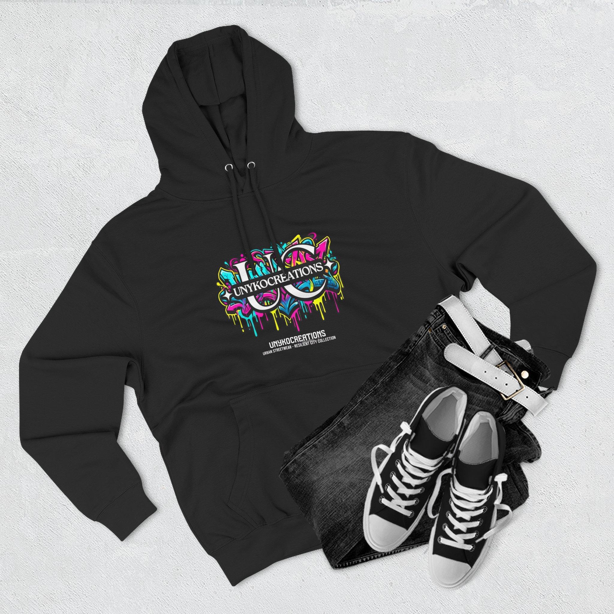 Graffiti Logo Hoodie - Colorful Urban Streetwear Fleece 5 Graffiti Logo Hoodie - Colorful Urban Streetwear Fleece - Imagen 5