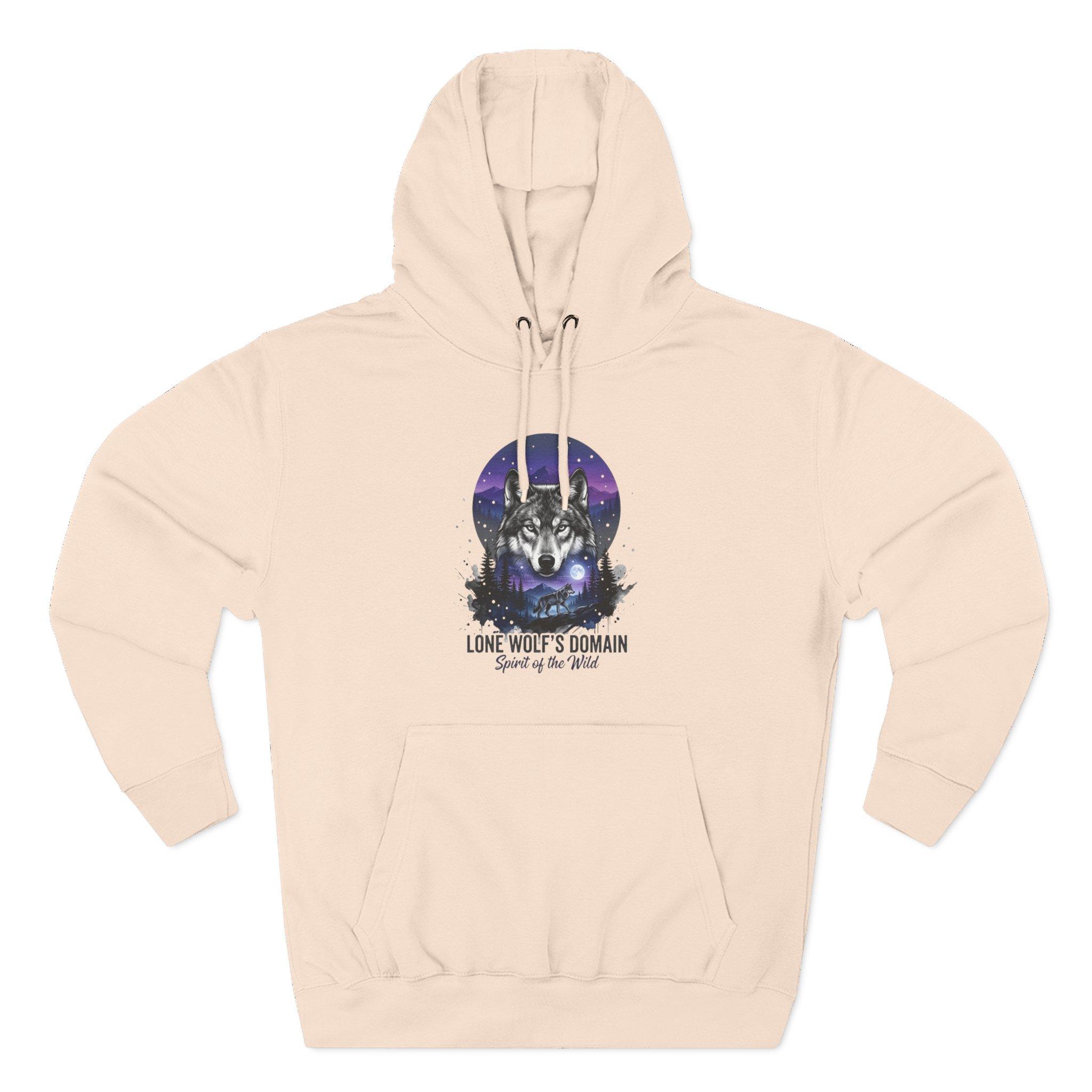 Wolf Moon Hoodie — "Lone Wolf's Domain" Graphic Fleece Pullover 14 Wolf Moon Hoodie — "Lone Wolf's Domain" Graphic Fleece Pullover - Imagen 14