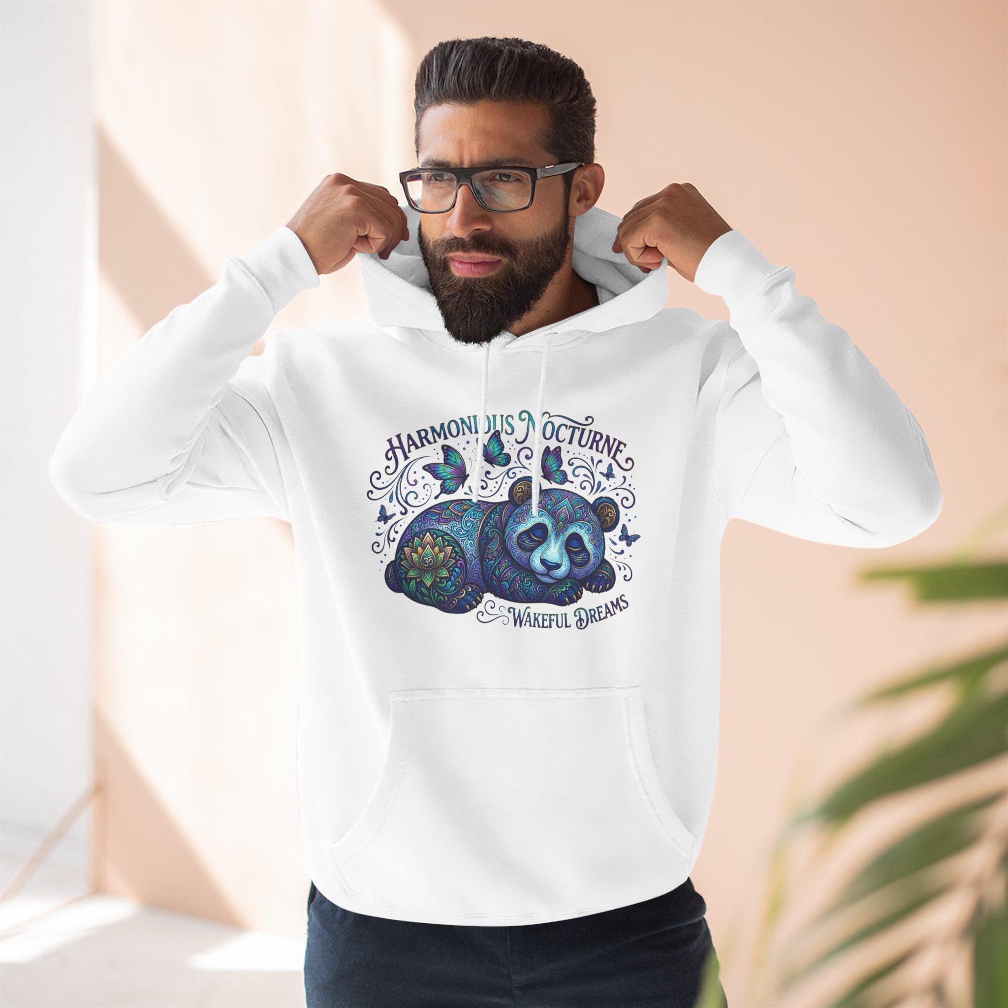 Sudadera con capucha Nocturne Harmony Panda — Sudadera de forro polar con estampado de fauna nocturna y un toque de fantasía. 2 Sudadera con capucha Nocturne Harmony Panda — Sudadera de forro polar con estampado de fauna nocturna y un toque de fantasía. - Imagen 2