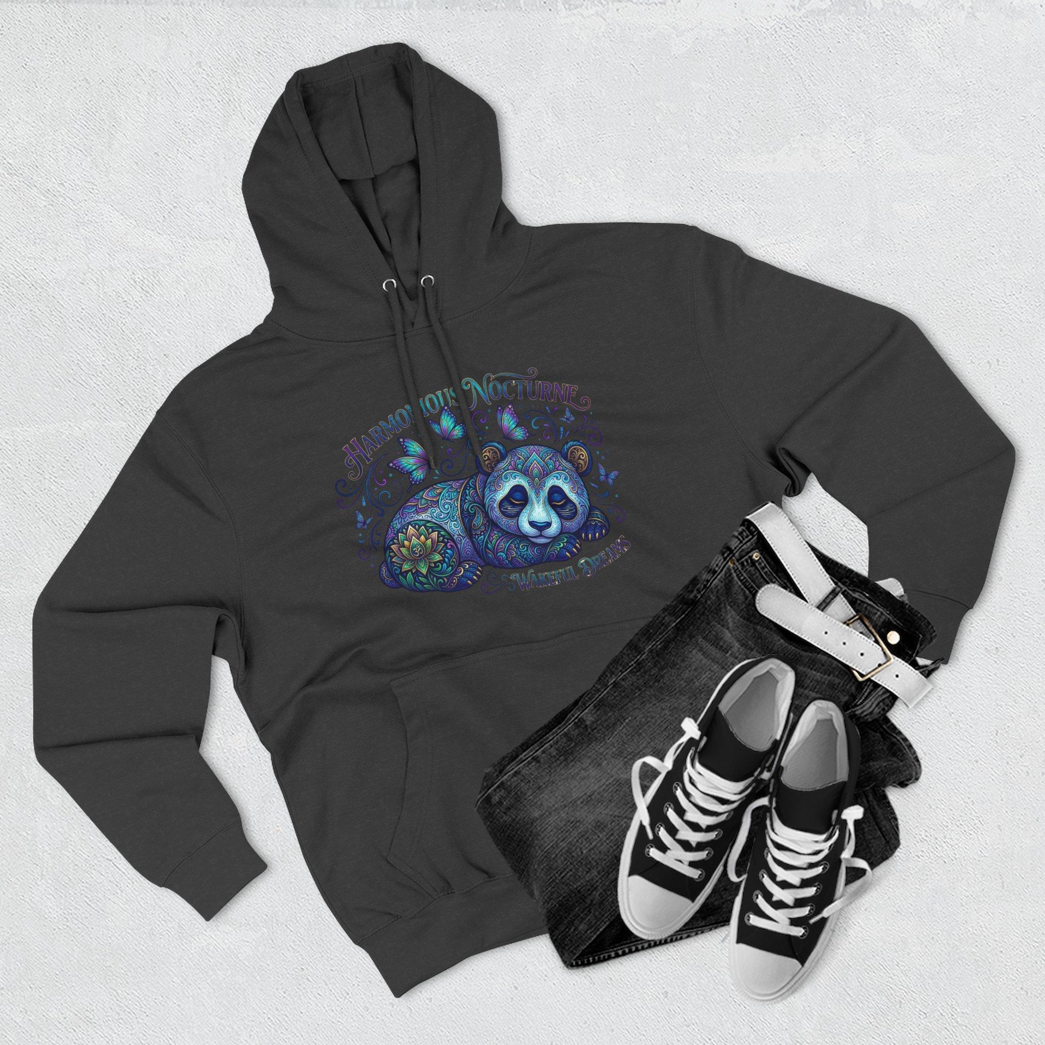 Sudadera con capucha Nocturne Harmony Panda — Sudadera de forro polar con estampado de fauna nocturna y un toque de fantasía. 13 Sudadera con capucha Nocturne Harmony Panda — Sudadera de forro polar con estampado de fauna nocturna y un toque de fantasía. - Imagen 13