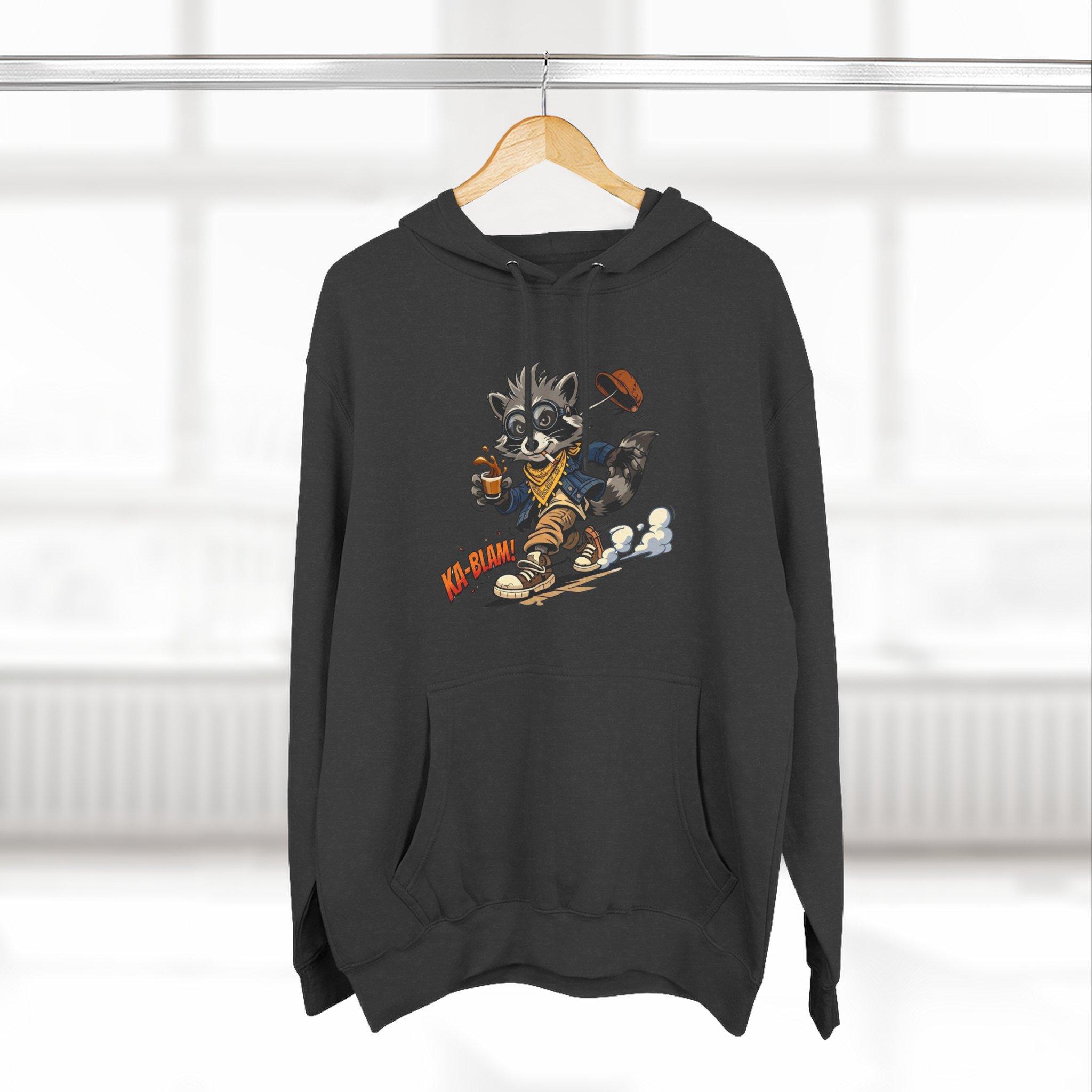 Vintage Football Raccoon Hoodie — Grunge Cartoon Sports Pullover 9 Vintage Football Raccoon Hoodie — Grunge Cartoon Sports Pullover - Imagen 9