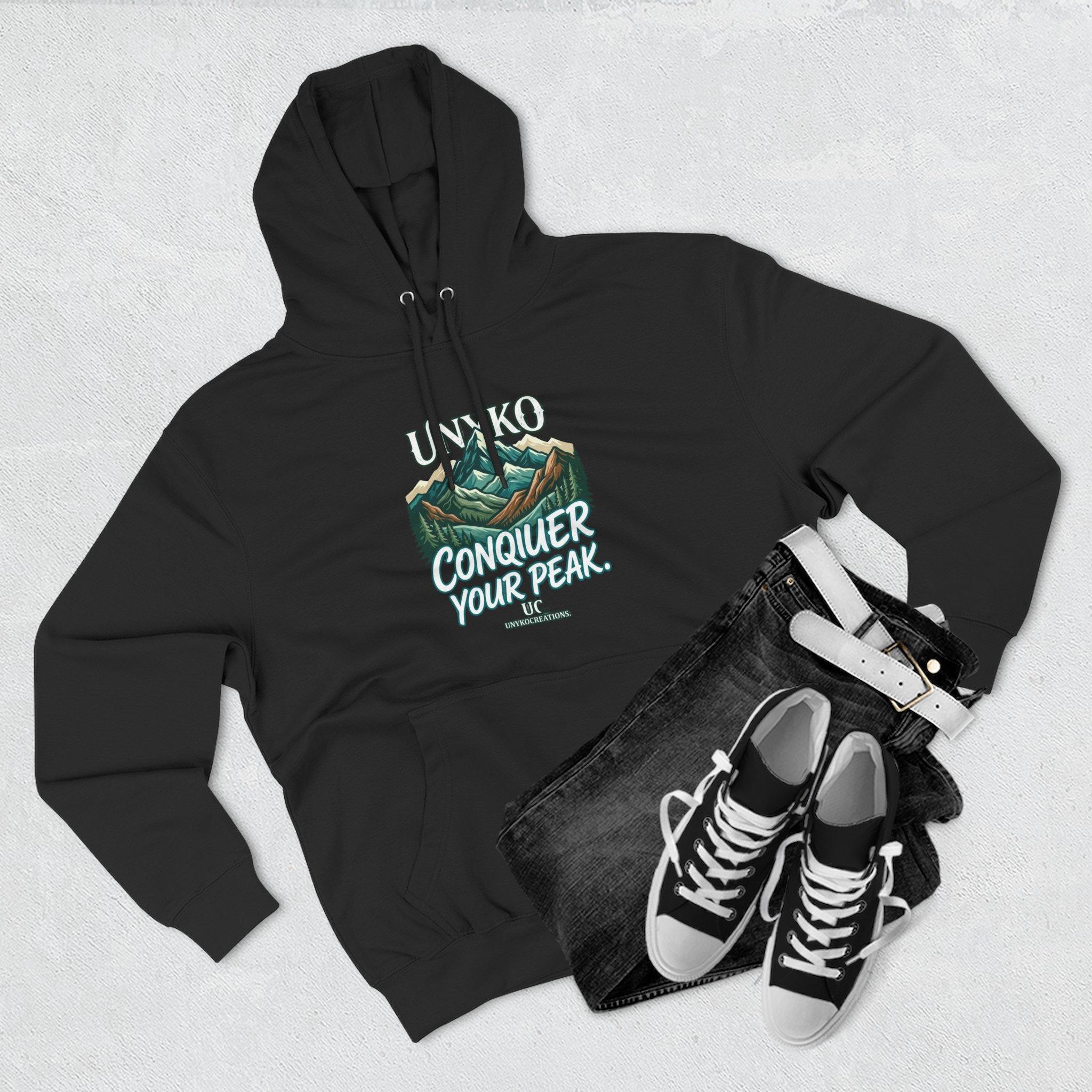 Conquer Your Peak Mountain Hoodie — Inspirational Outdoor Adventure Pullover 11 Conquer Your Peak Mountain Hoodie — Inspirational Outdoor Adventure Pullover - Imagen 11