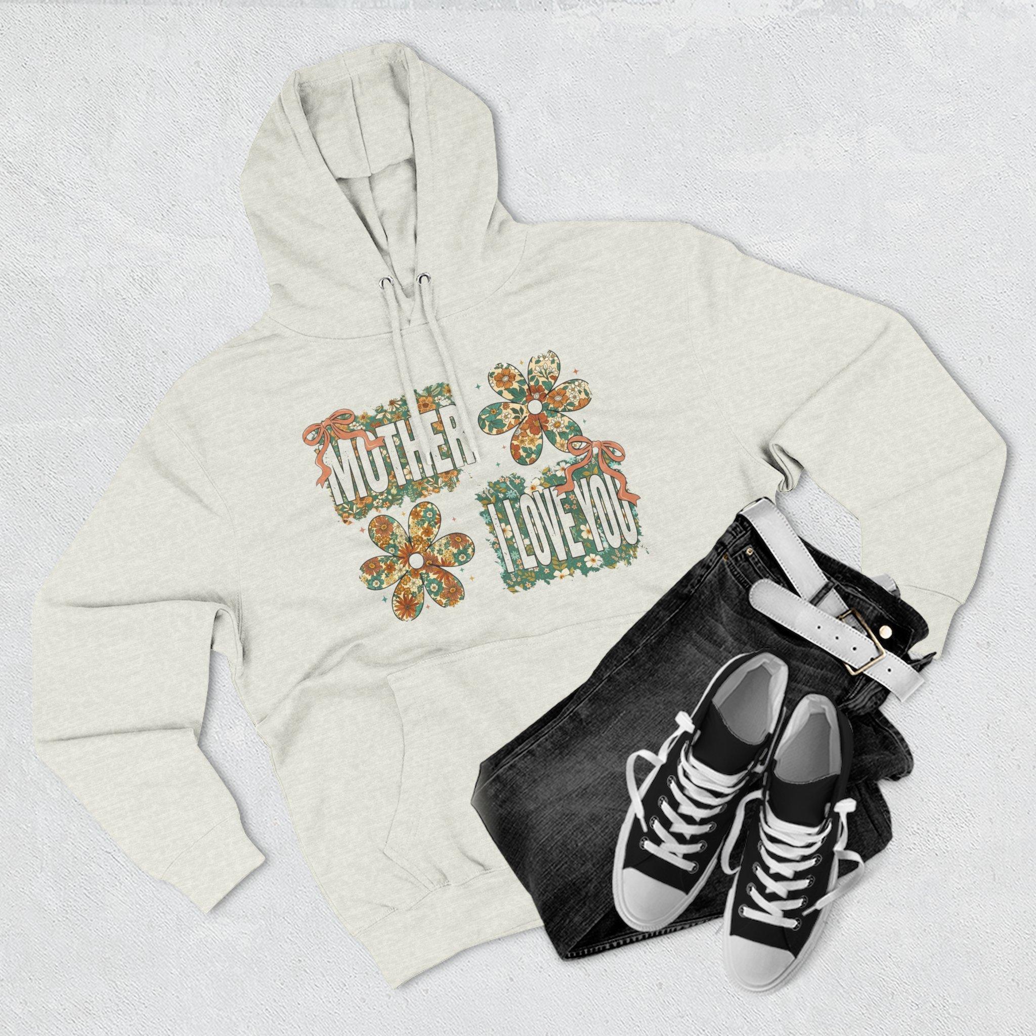 Sudadera con capucha floral "Mother I Love You" — Sudadera polar retro con estampado floral 23 Sudadera con capucha floral "Mother I Love You" — Sudadera polar retro con estampado floral - Imagen 23