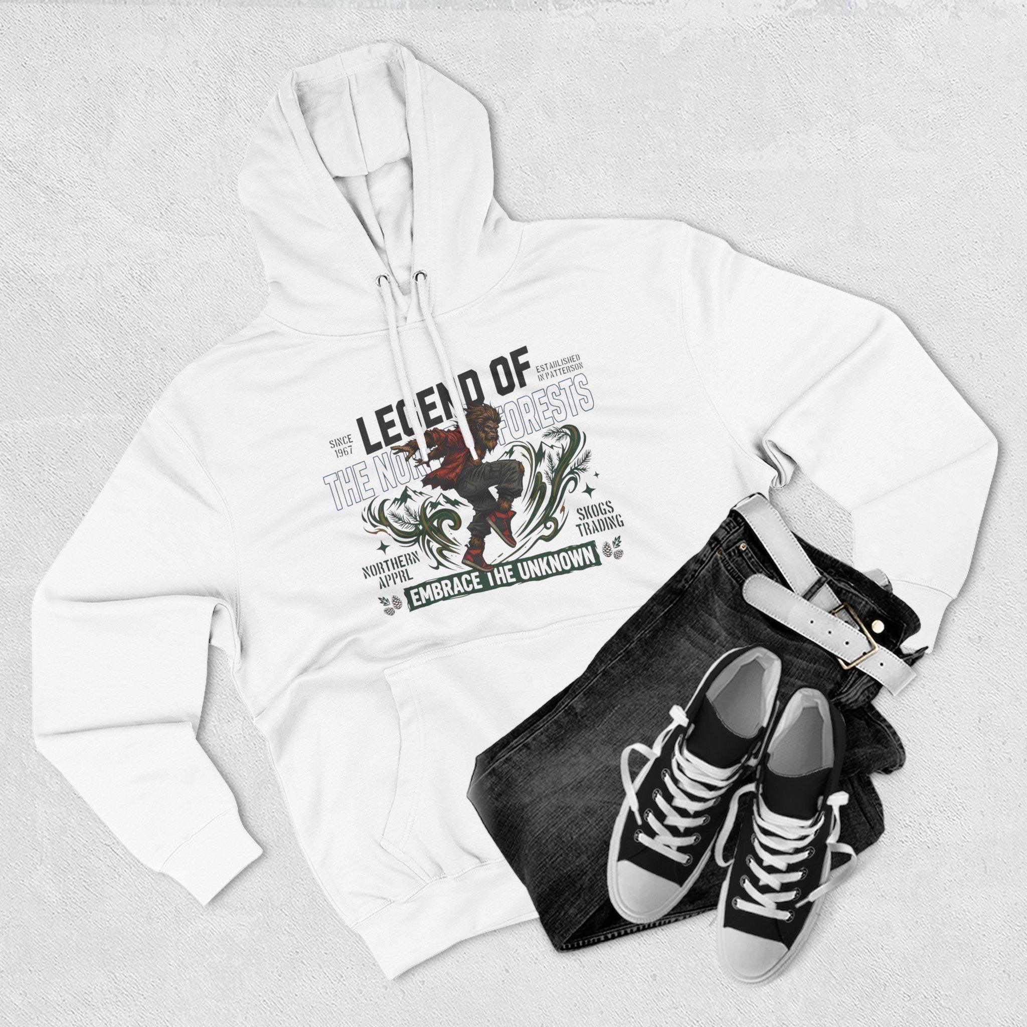 Sudadera con capucha de Legend of the Night Riders — Sudadera con estampado "Abraza lo desconocido" 1 Sudadera con capucha de Legend of the Night Riders — Sudadera con estampado "Abraza lo desconocido"