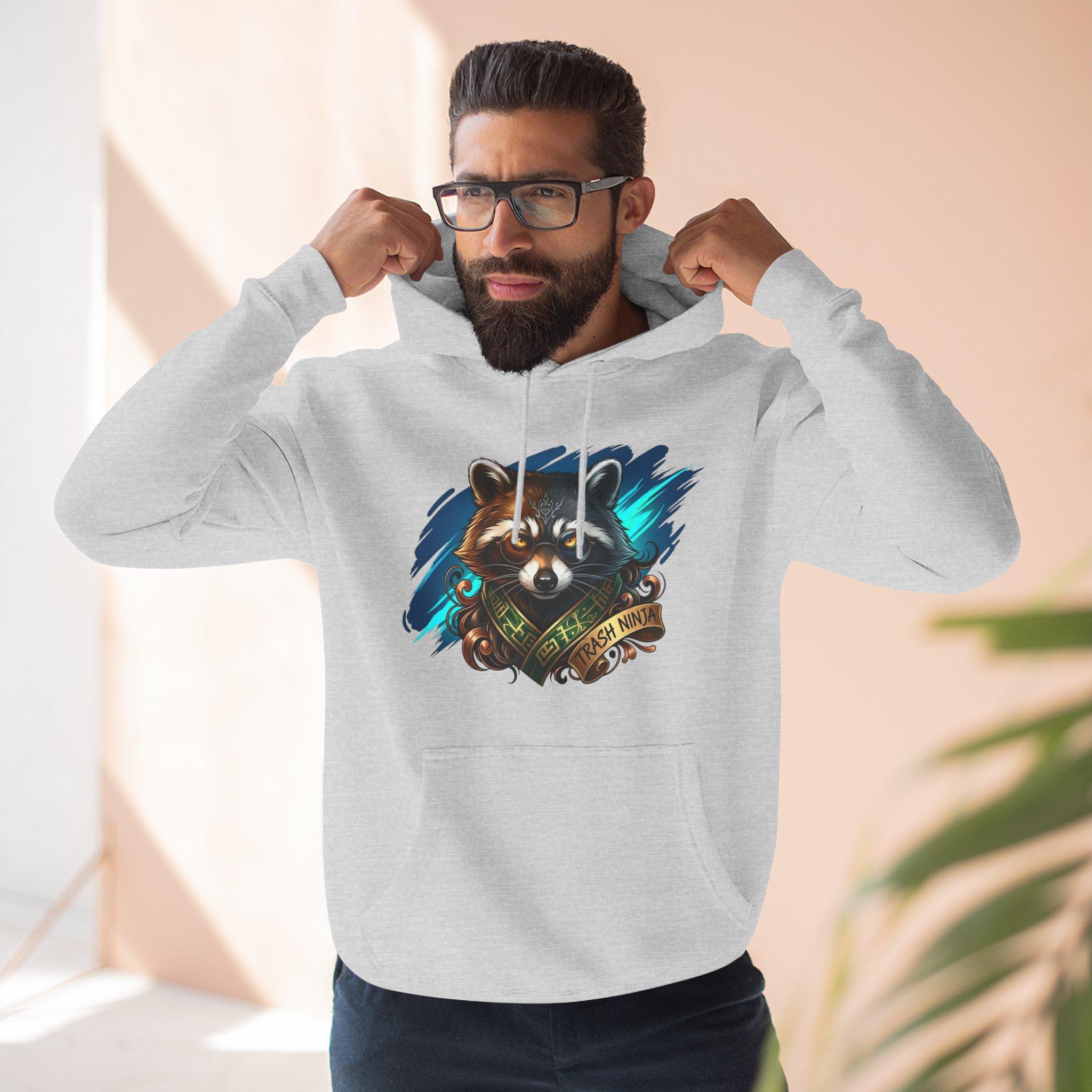 Raccoon Portrait Hoodie — Cute Forest Animal Graphic Pullover 11 Raccoon Portrait Hoodie — Cute Forest Animal Graphic Pullover - Imagen 11