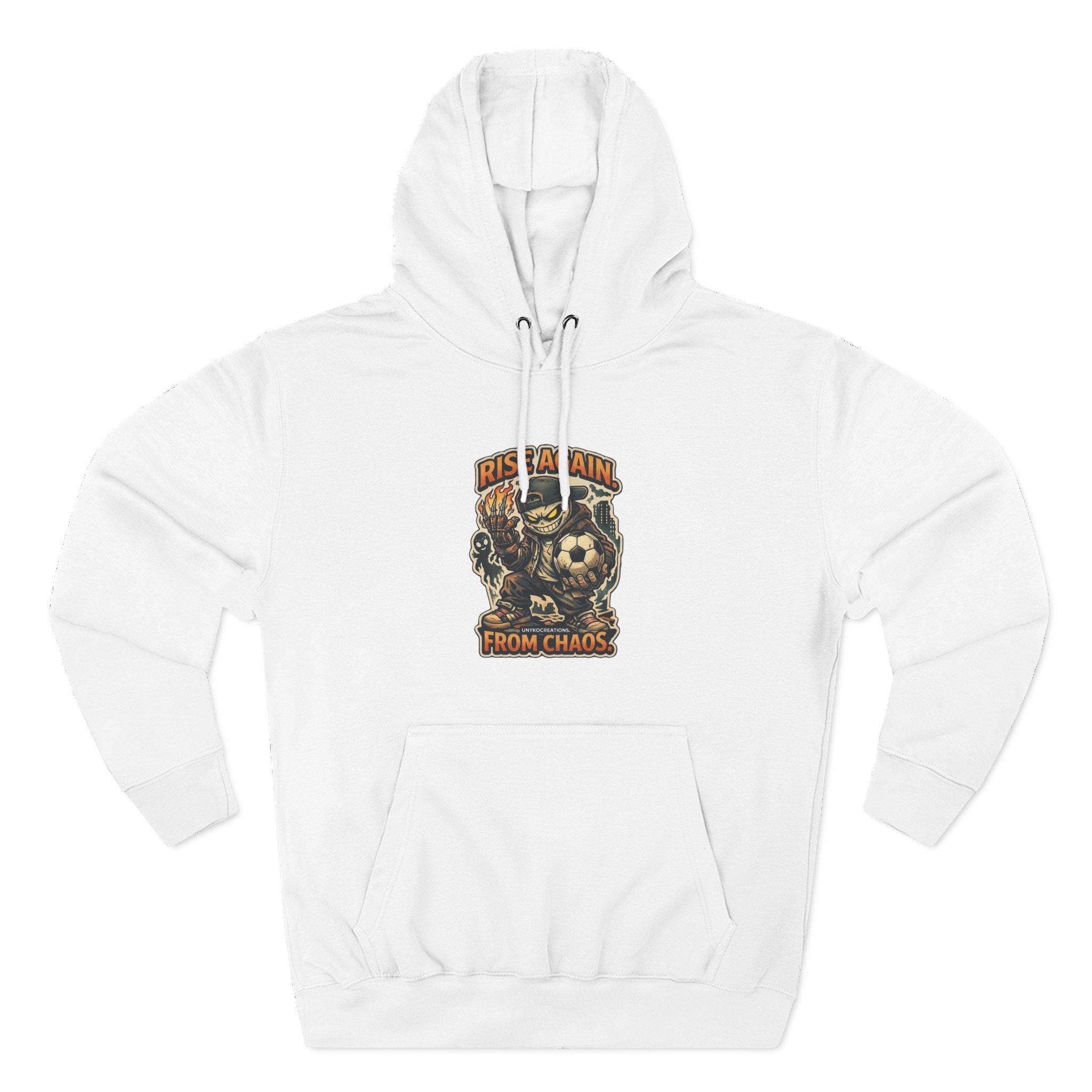 Hoodie - 'Rise Again From Chaos' Bear Graphic Pullover 4 Hoodie - 'Rise Again From Chaos' Bear Graphic Pullover - Imagen 4
