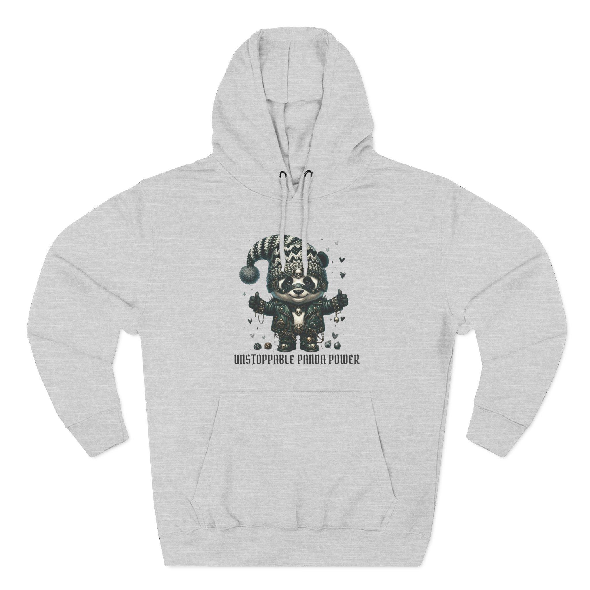 Panda Power Hoodie — "Unstoppable Panda Power" Graphic Fleece Pullover 9 Panda Power Hoodie — "Unstoppable Panda Power" Graphic Fleece Pullover - Imagen 9