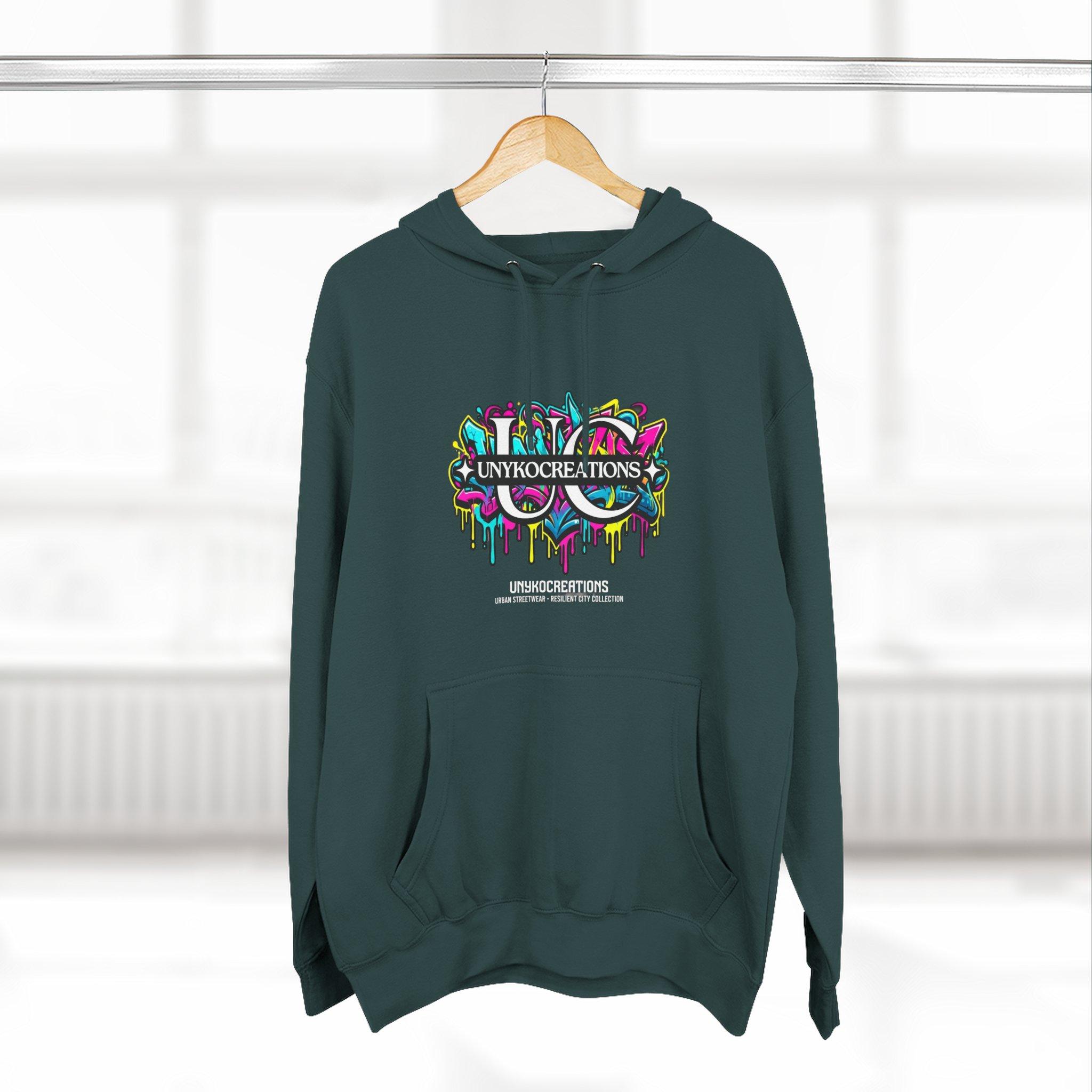 Graffiti Logo Hoodie - Colorful Urban Streetwear Fleece 9 Graffiti Logo Hoodie - Colorful Urban Streetwear Fleece - Imagen 9