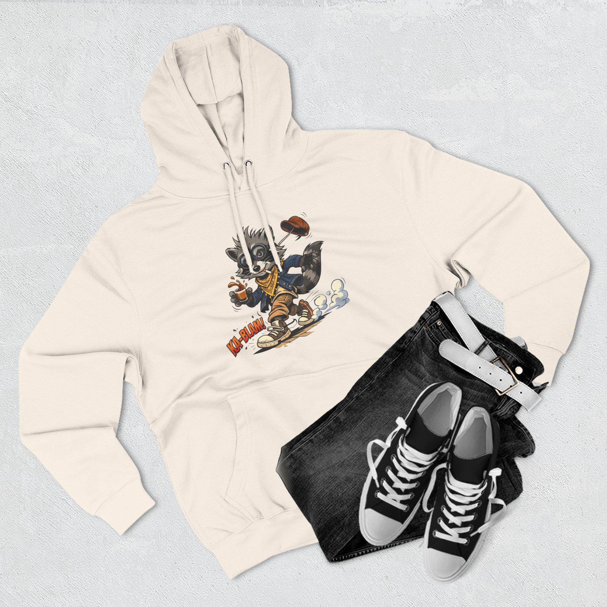 Vintage Football Raccoon Hoodie — Grunge Cartoon Sports Pullover 14 Vintage Football Raccoon Hoodie — Grunge Cartoon Sports Pullover - Imagen 14