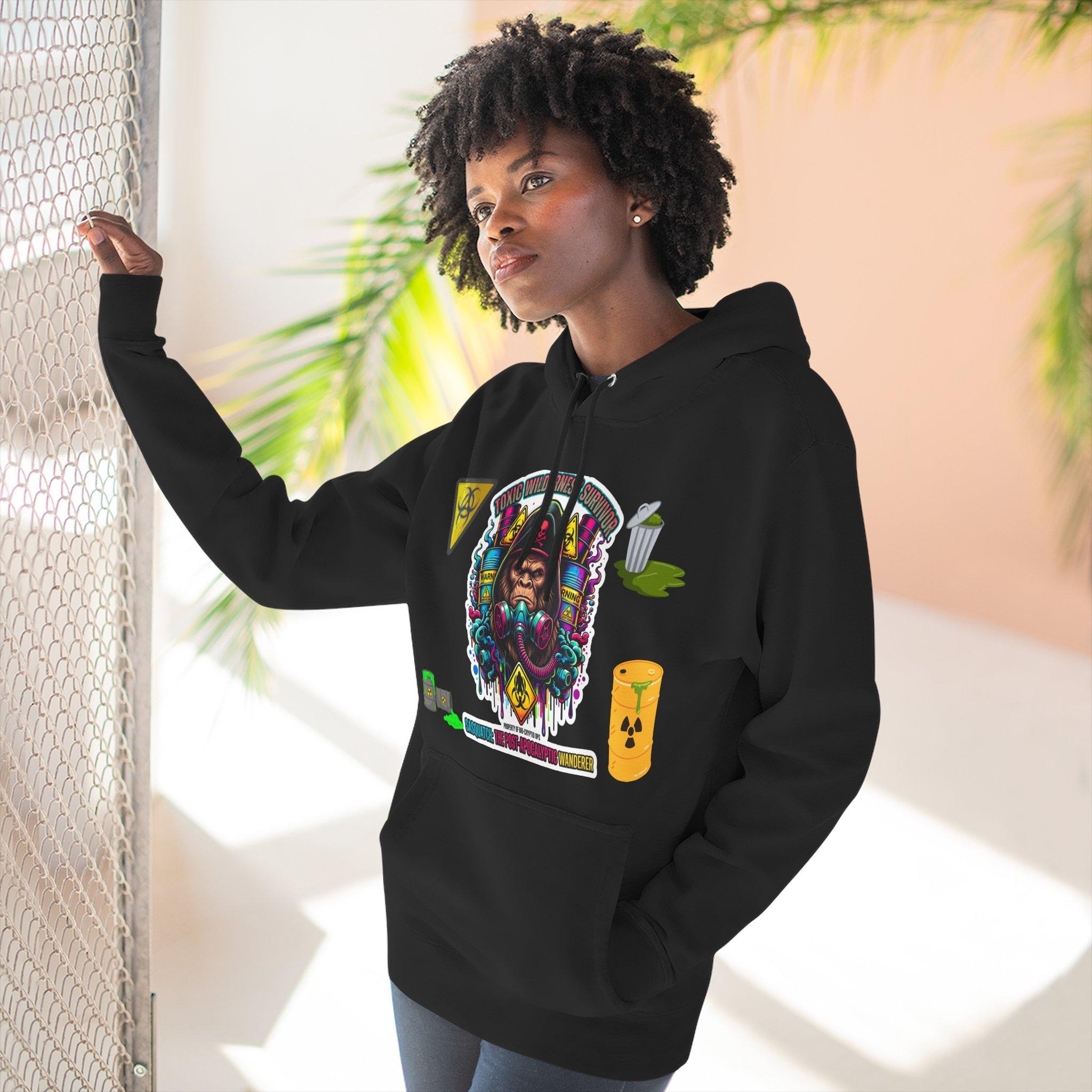 Sudadera con capucha y máscara tribal psicodélica: jersey con estampado vaporwave colorido. 3 Sudadera con capucha y máscara tribal psicodélica: jersey con estampado vaporwave colorido. - Imagen 3
