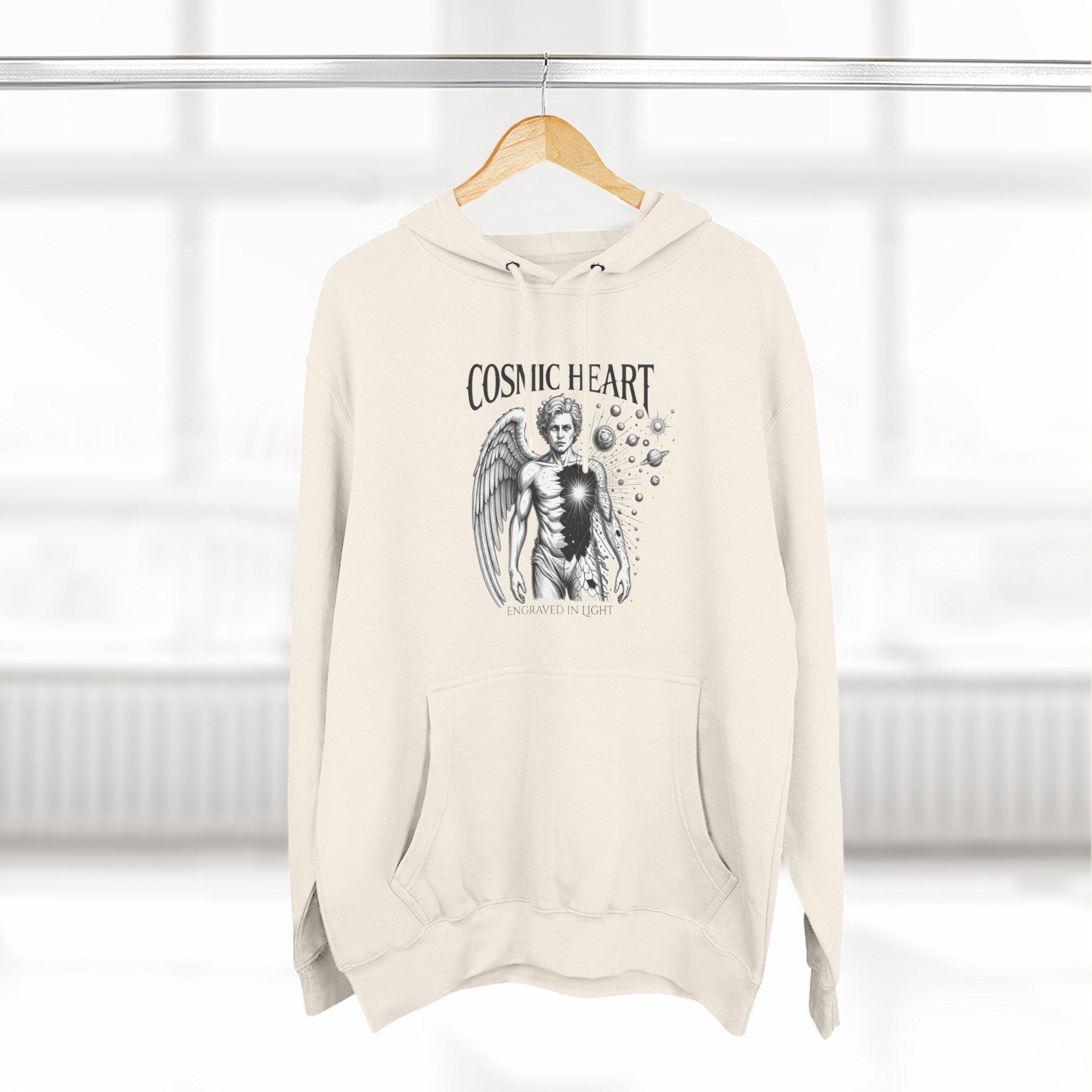 Cosmic Heart Angel Hoodie — Vintage Celestial Graphic Pullover 9 Cosmic Heart Angel Hoodie — Vintage Celestial Graphic Pullover - Imagen 9