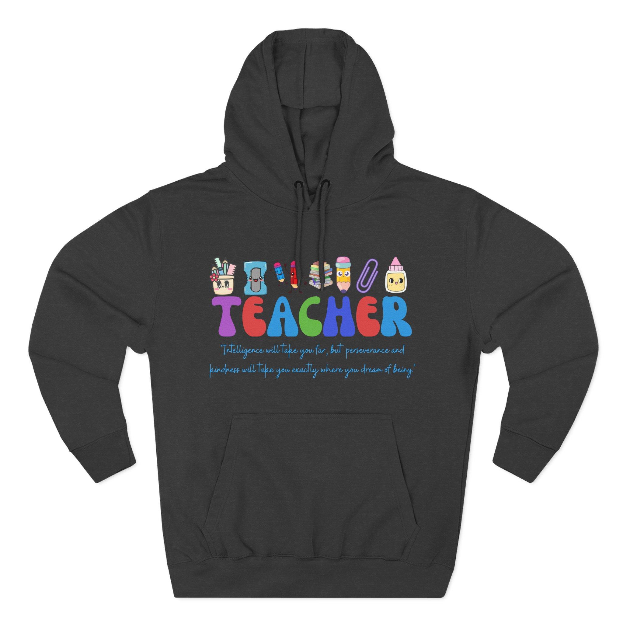 Teacher Graphic Hoodie — Cute Classroom Icons "TEACHER" Design, Gift for Educators 9 Teacher Graphic Hoodie — Cute Classroom Icons "TEACHER" Design, Gift for Educators - Imagen 9