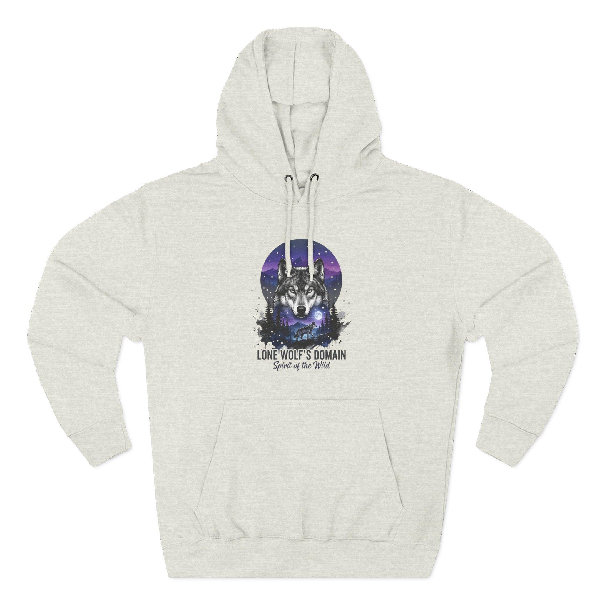 Wolf Moon Hoodie — "Lone Wolf's Domain" Graphic Fleece Pullover 9 Wolf Moon Hoodie — "Lone Wolf's Domain" Graphic Fleece Pullover - Imagen 9
