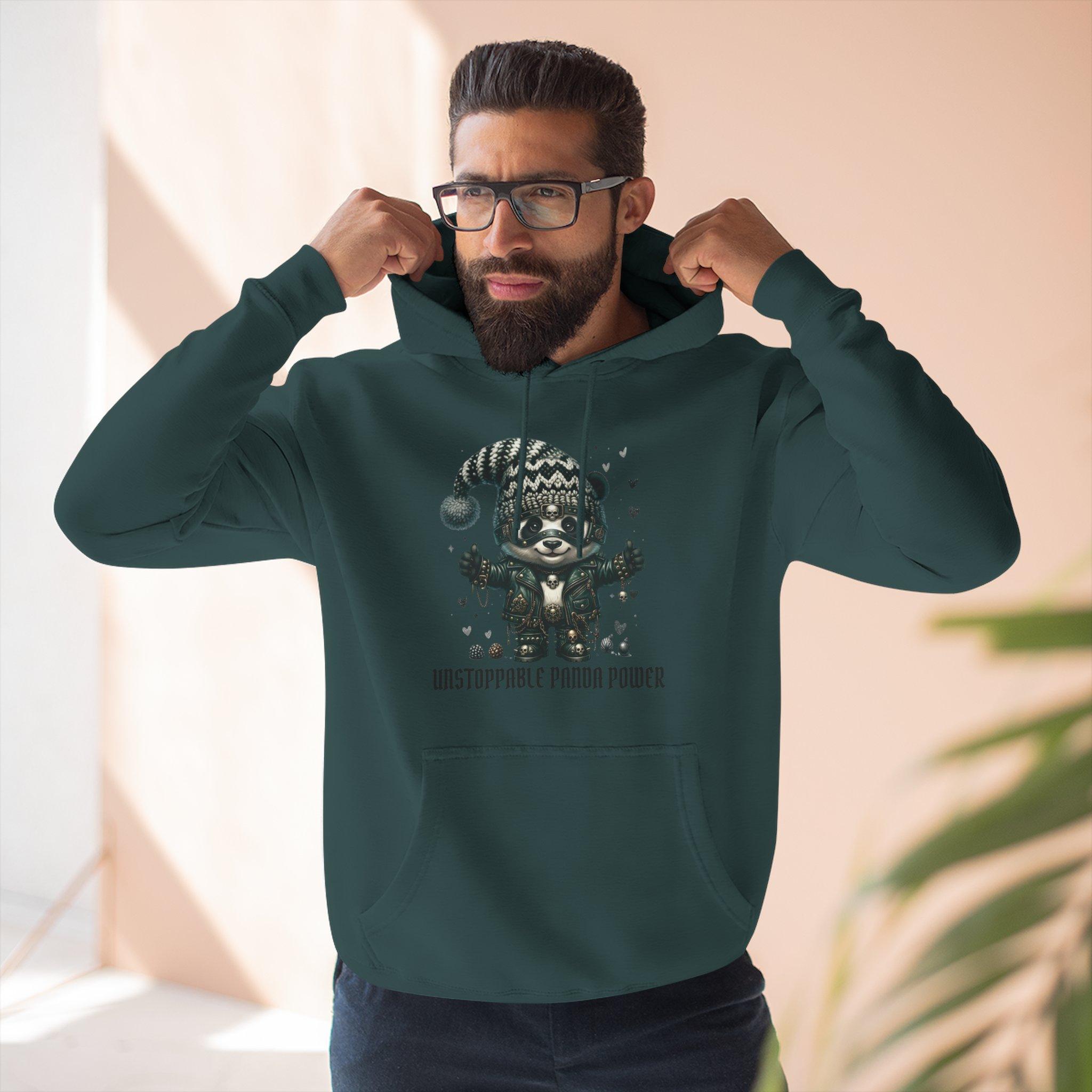 Panda Power Hoodie — "Unstoppable Panda Power" Graphic Fleece Pullover 26 Panda Power Hoodie — "Unstoppable Panda Power" Graphic Fleece Pullover - Imagen 26