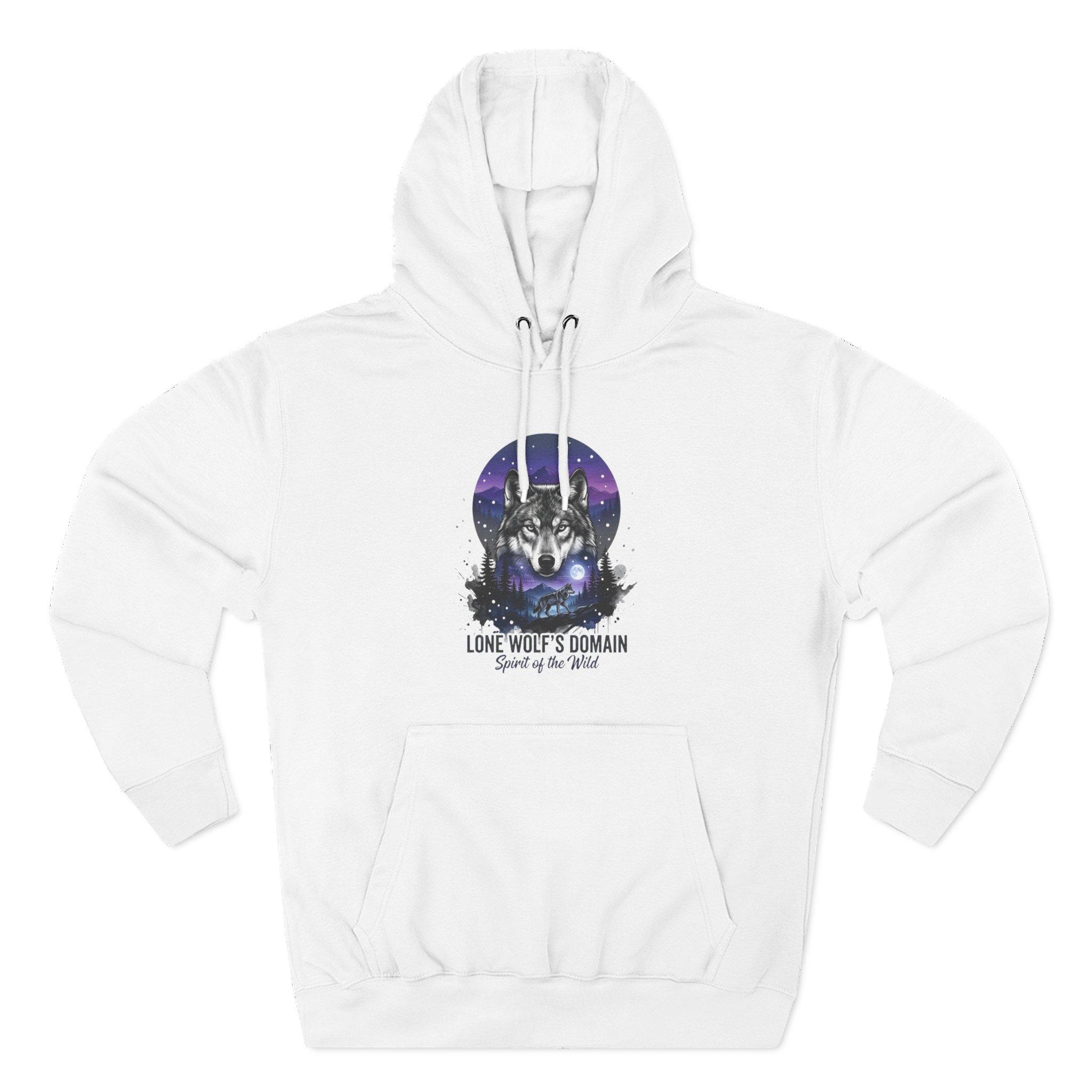 Wolf Moon Hoodie — "Lone Wolf's Domain" Graphic Fleece Pullover 18 Wolf Moon Hoodie — "Lone Wolf's Domain" Graphic Fleece Pullover - Imagen 18