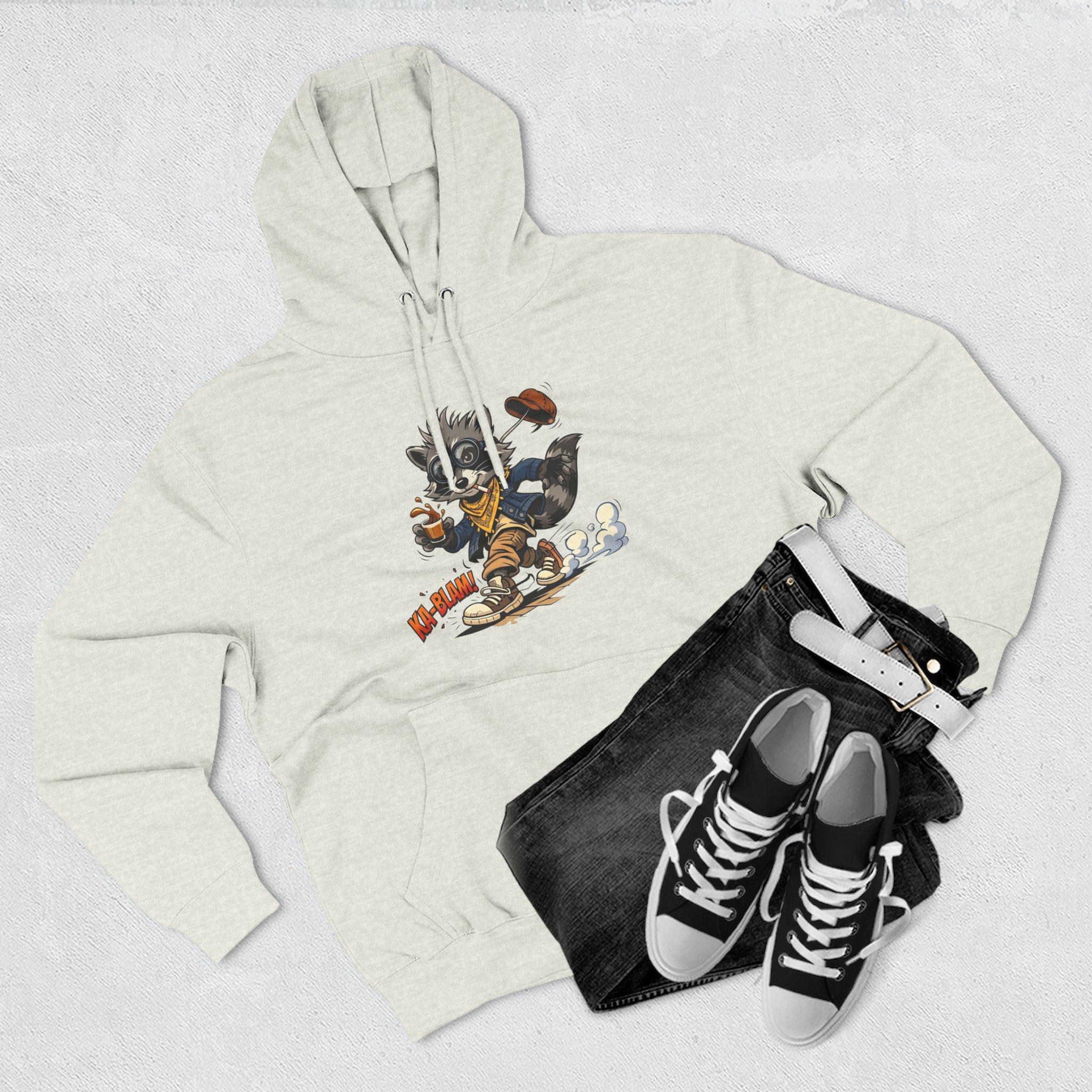 Vintage Football Raccoon Hoodie — Grunge Cartoon Sports Pullover 17 Vintage Football Raccoon Hoodie — Grunge Cartoon Sports Pullover - Imagen 17