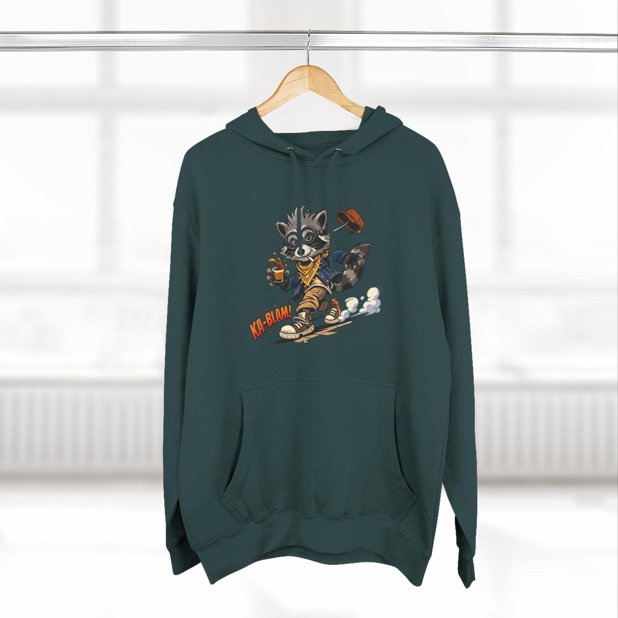 Vintage Football Raccoon Hoodie — Grunge Cartoon Sports Pullover 21 Vintage Football Raccoon Hoodie — Grunge Cartoon Sports Pullover - Imagen 21
