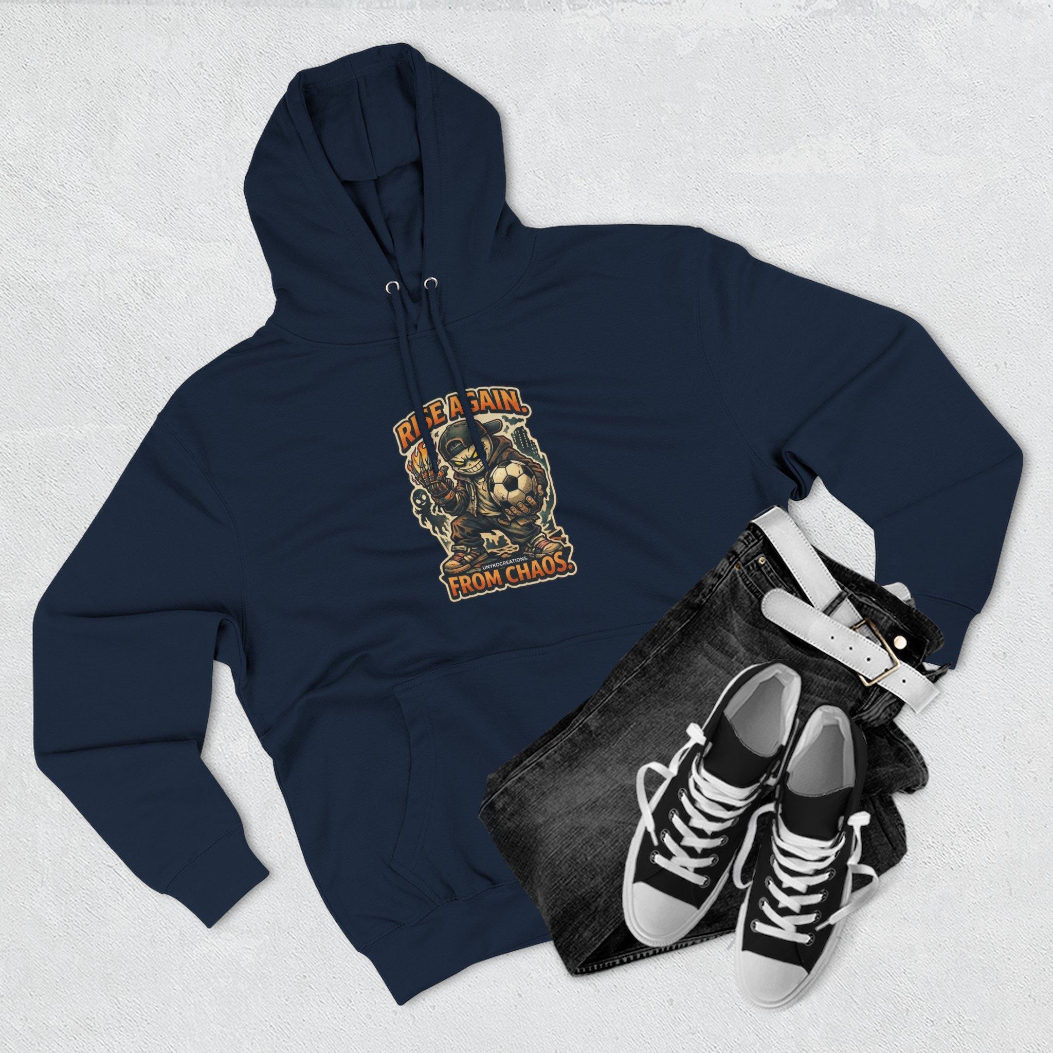 Hoodie - 'Rise Again From Chaos' Bear Graphic Pullover 19 Hoodie - 'Rise Again From Chaos' Bear Graphic Pullover - Imagen 19