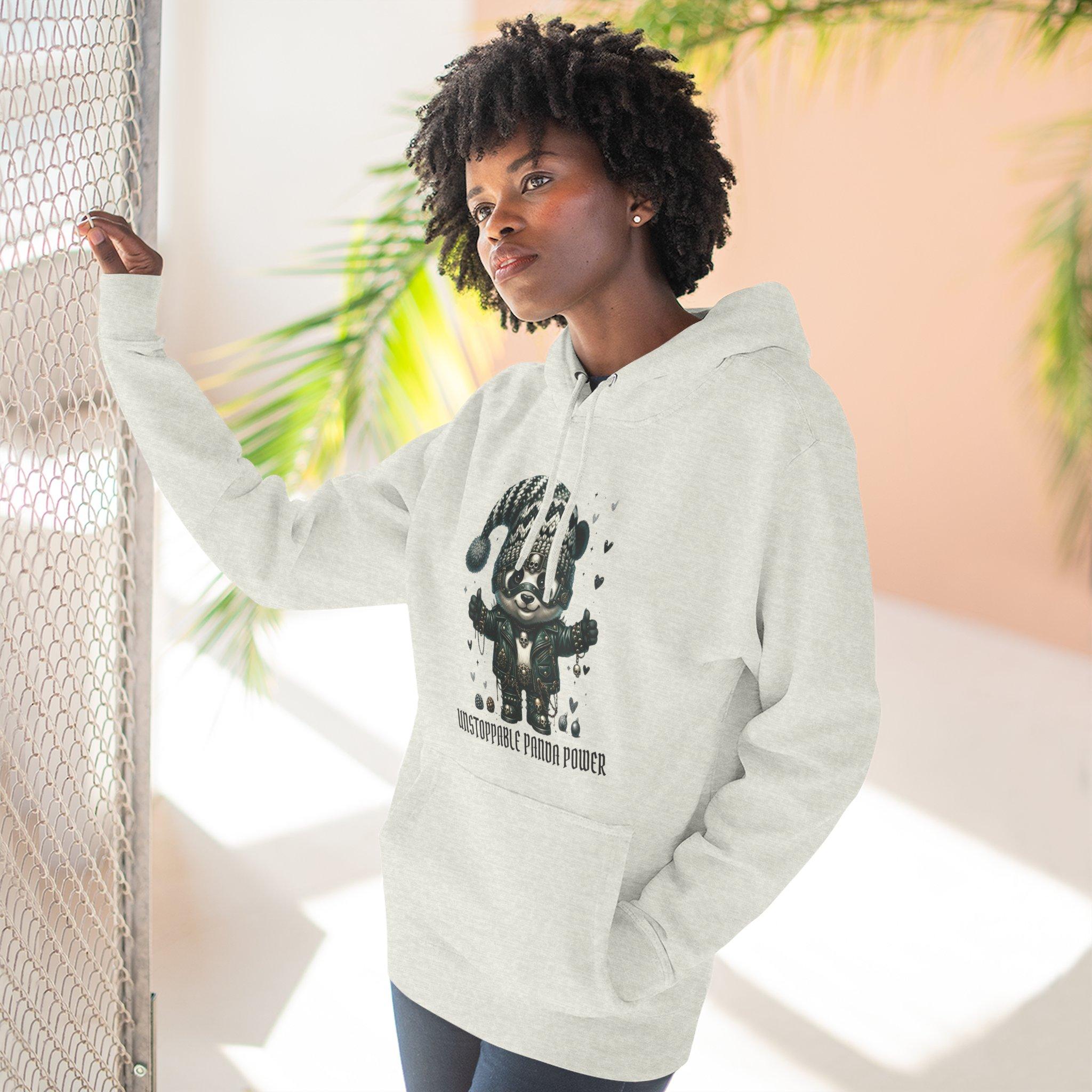 Panda Power Hoodie — "Unstoppable Panda Power" Graphic Fleece Pullover 22 Panda Power Hoodie — "Unstoppable Panda Power" Graphic Fleece Pullover - Imagen 22