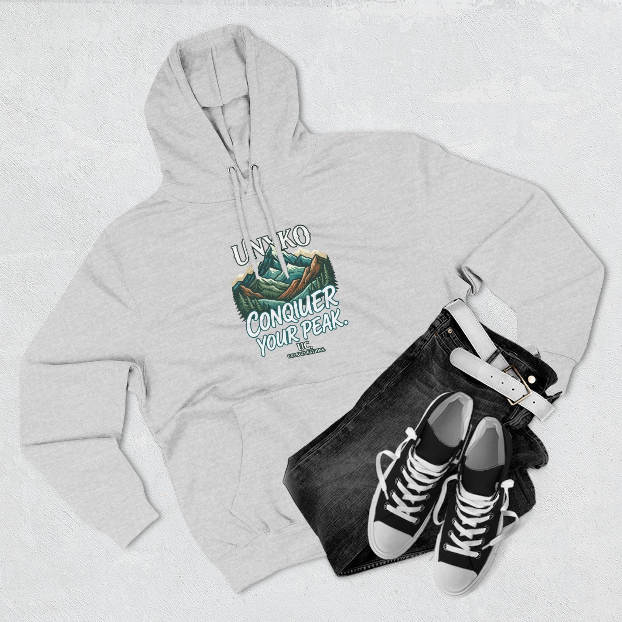 Conquer Your Peak Mountain Hoodie — Inspirational Outdoor Adventure Pullover 7 Conquer Your Peak Mountain Hoodie — Inspirational Outdoor Adventure Pullover - Imagen 7