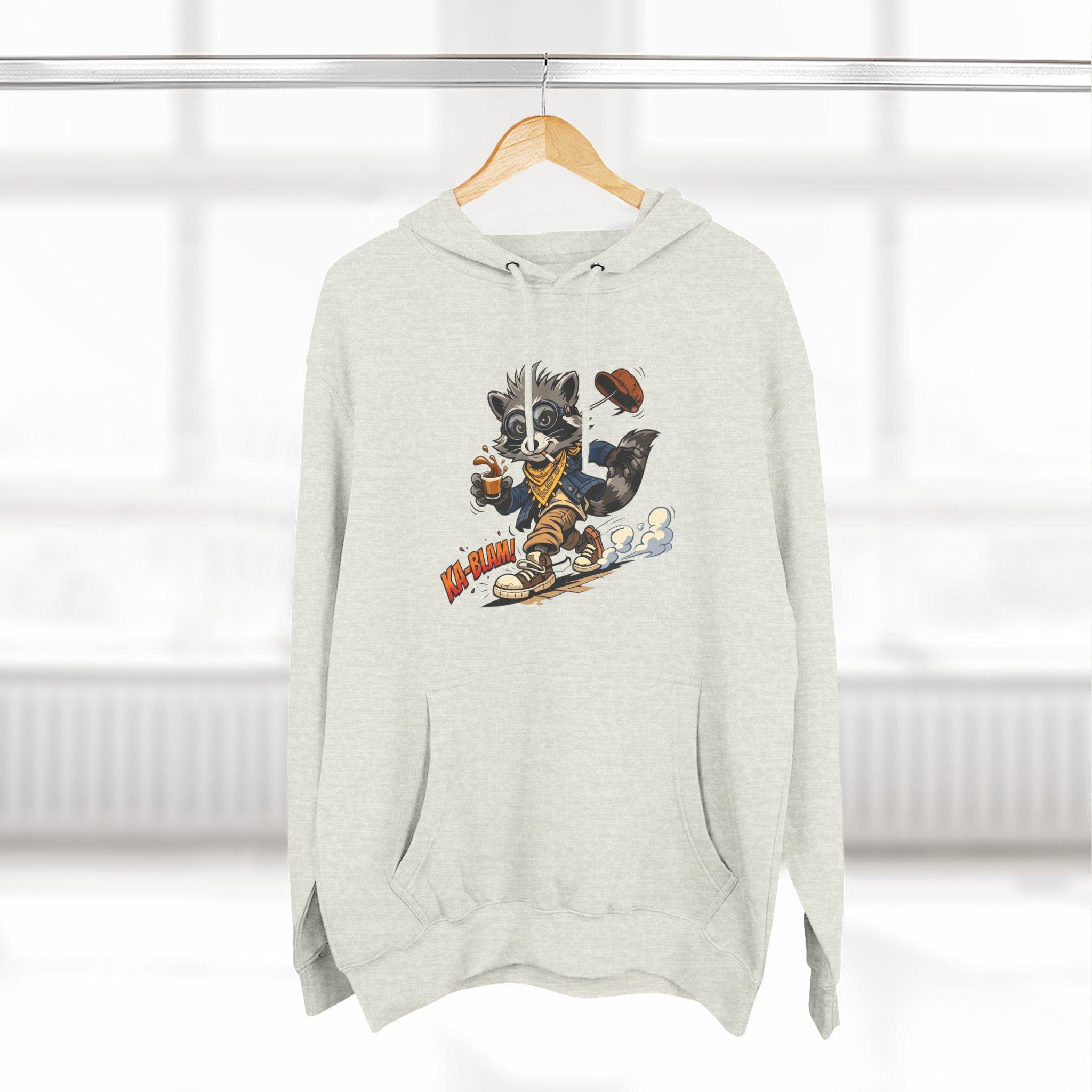 Vintage Football Raccoon Hoodie — Grunge Cartoon Sports Pullover 18 Vintage Football Raccoon Hoodie — Grunge Cartoon Sports Pullover - Imagen 18