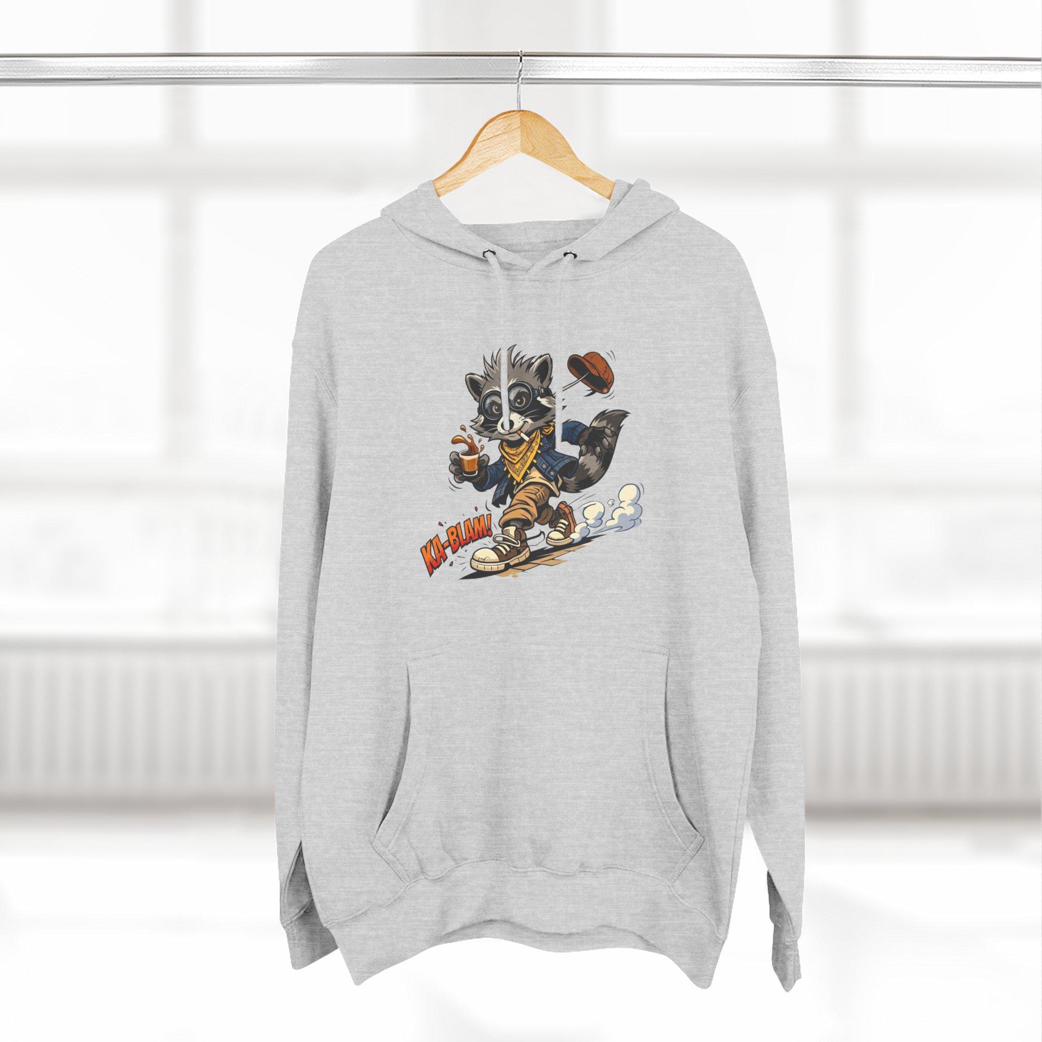 Vintage Football Raccoon Hoodie — Grunge Cartoon Sports Pullover 6 Vintage Football Raccoon Hoodie — Grunge Cartoon Sports Pullover - Imagen 6