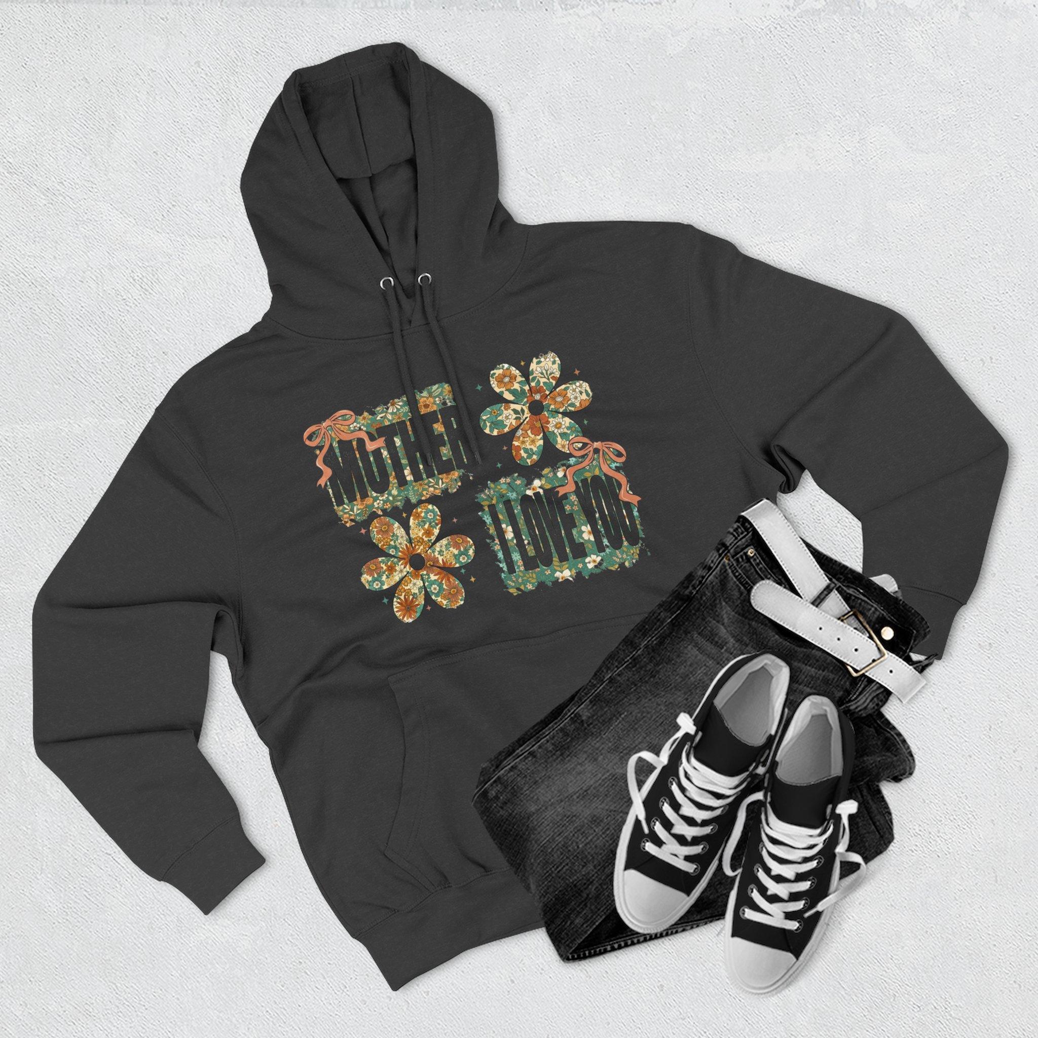 Sudadera con capucha floral "Mother I Love You" — Sudadera polar retro con estampado floral 13 Sudadera con capucha floral "Mother I Love You" — Sudadera polar retro con estampado floral - Imagen 13