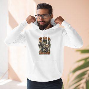Hoodie - 'Rise Again From Chaos' Bear Graphic Pullover