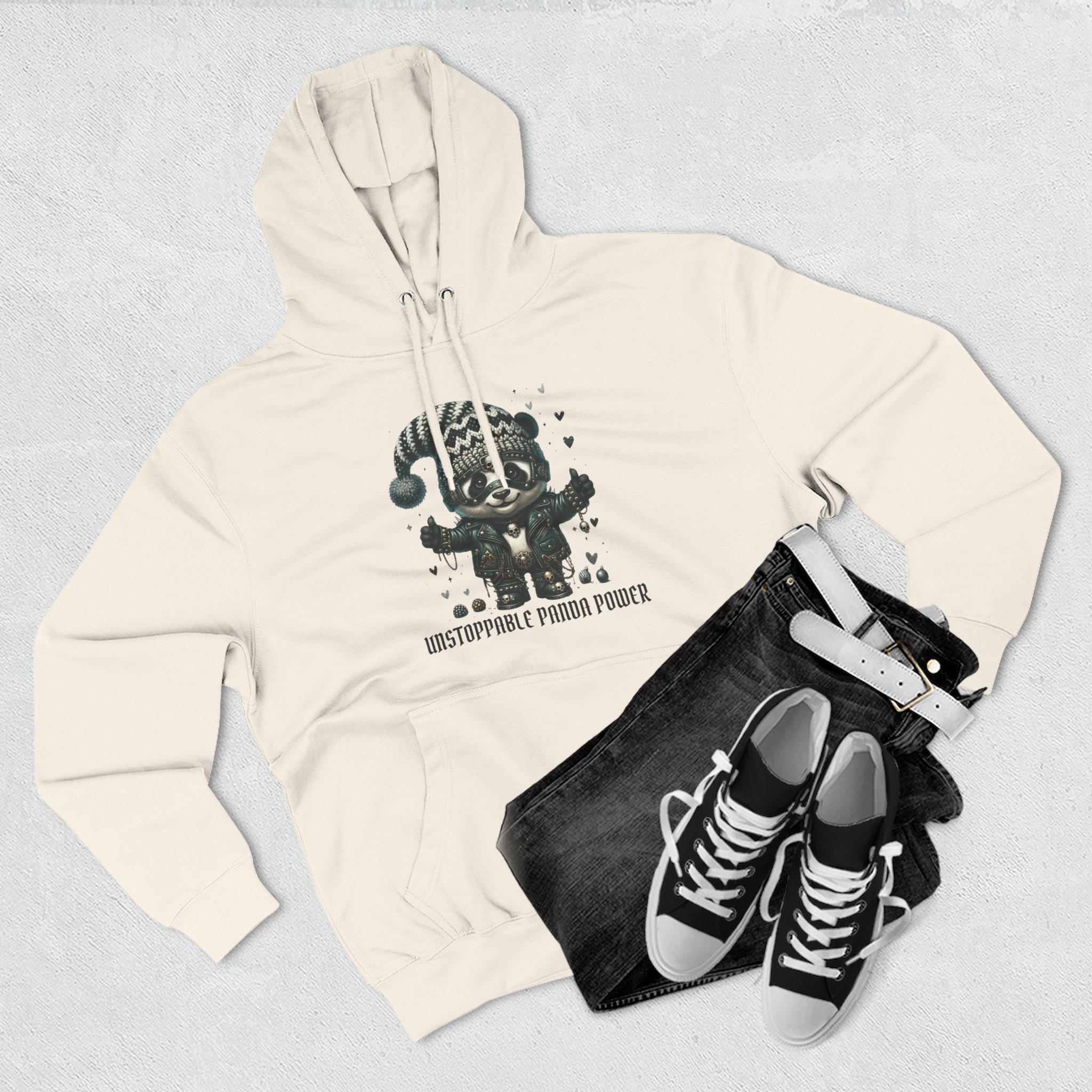 Panda Power Hoodie — "Unstoppable Panda Power" Graphic Fleece Pullover 18 Panda Power Hoodie — "Unstoppable Panda Power" Graphic Fleece Pullover - Imagen 18