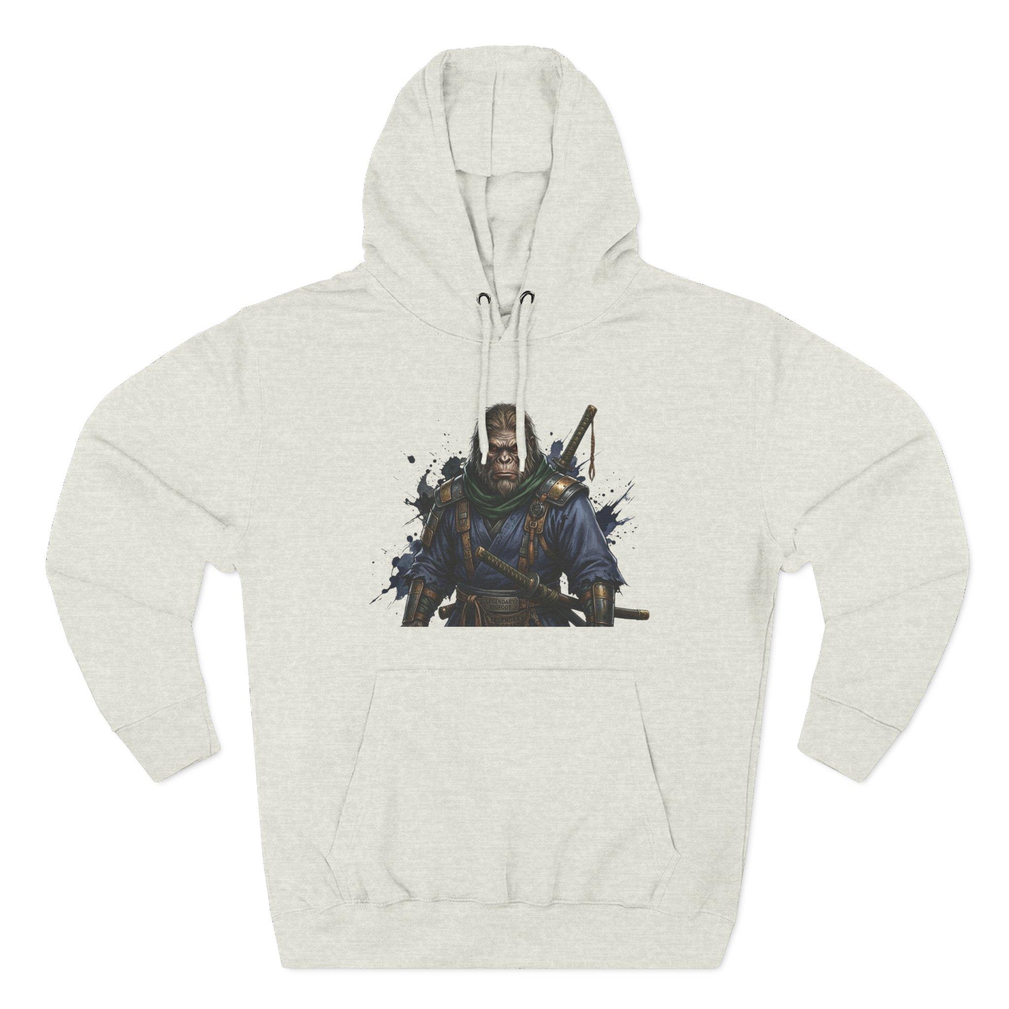 Samurai Warrior Fleece Hoodie — Three-Panel Graphic Pullover with Swords 19 Samurai Warrior Fleece Hoodie — Three-Panel Graphic Pullover with Swords - Imagen 19