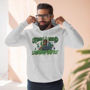 Legendary Bigfoot Graphic Hoodie — Urban Legend Three-Panel Fleece