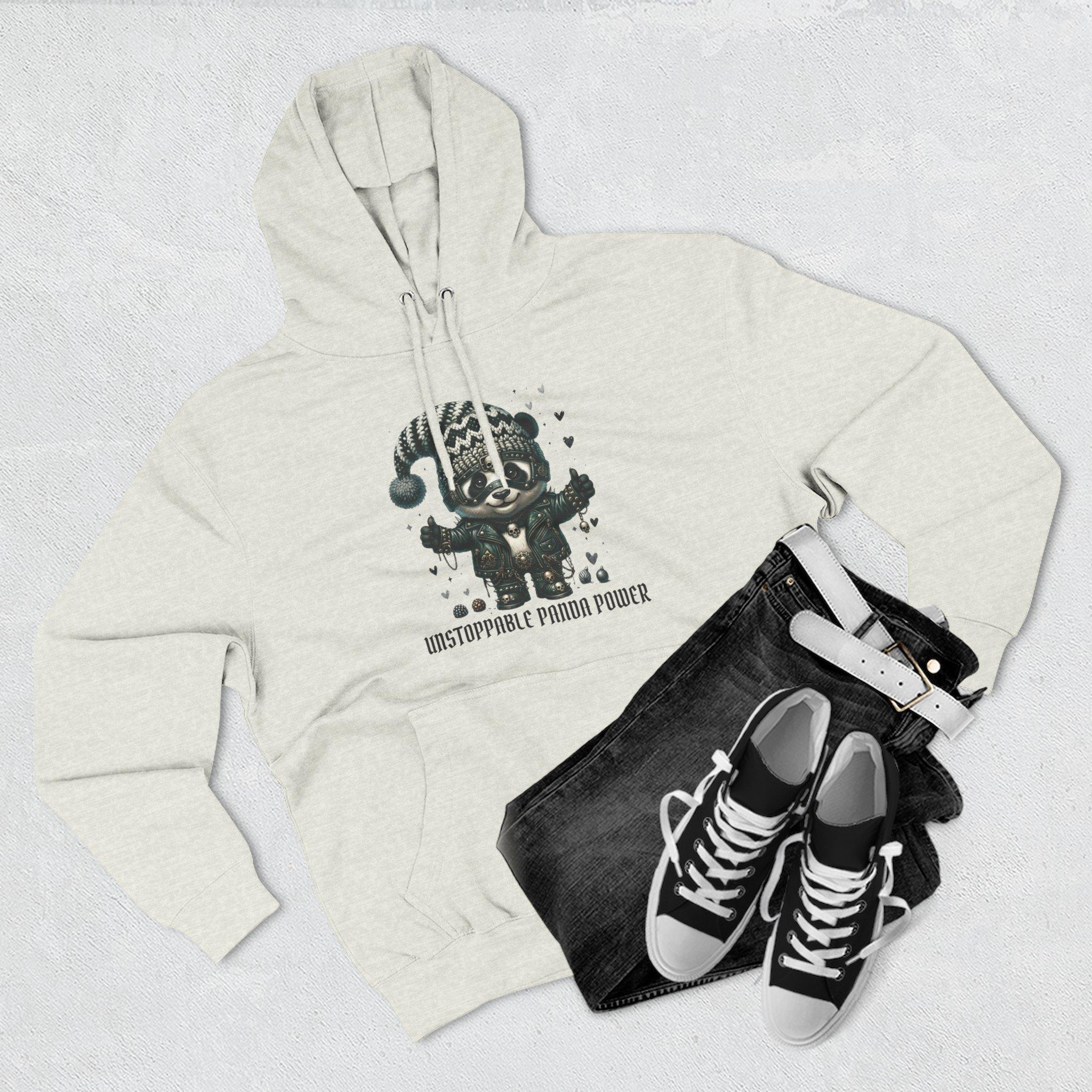 Panda Power Hoodie — "Unstoppable Panda Power" Graphic Fleece Pullover 23 Panda Power Hoodie — "Unstoppable Panda Power" Graphic Fleece Pullover - Imagen 23