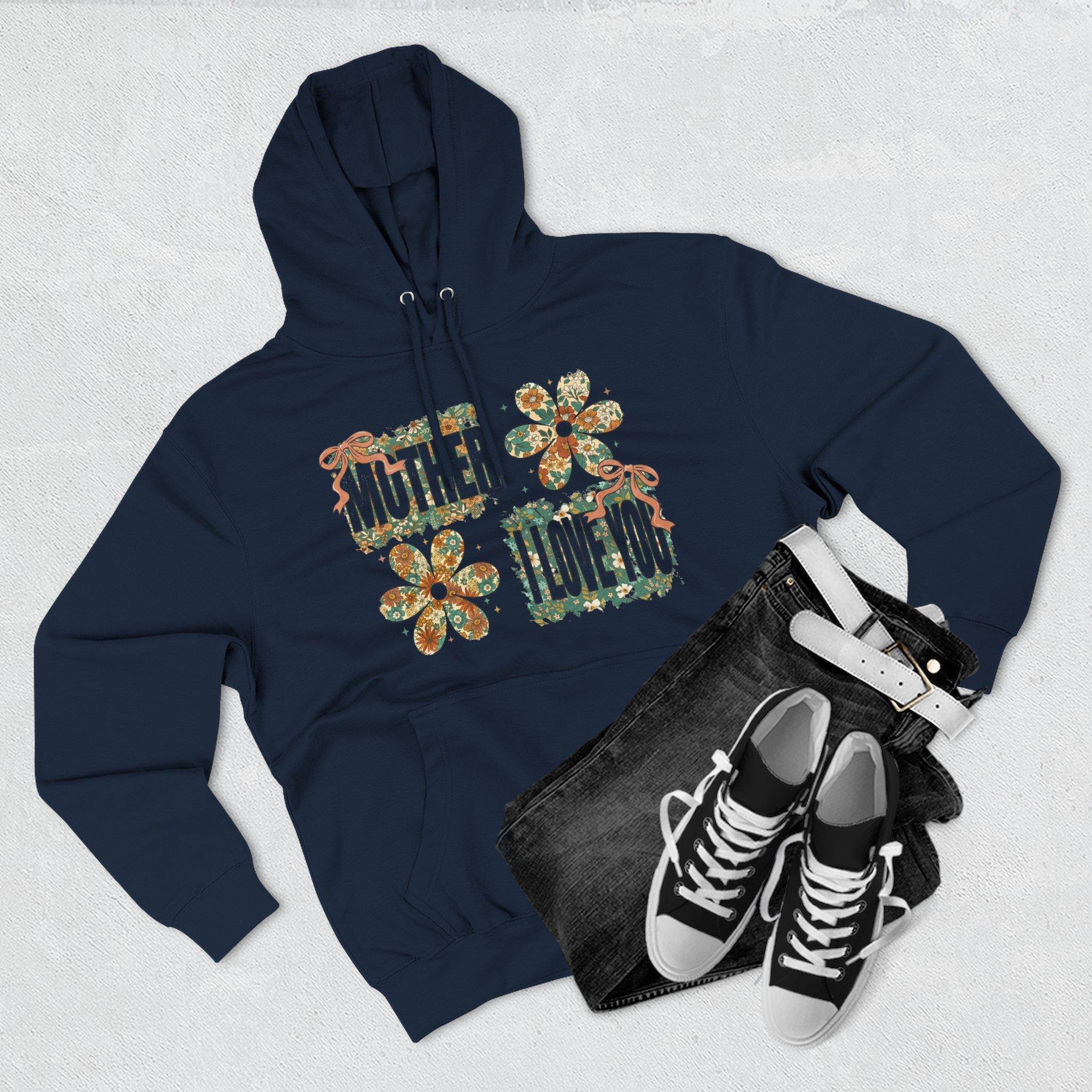 Sudadera con capucha floral "Mother I Love You" — Sudadera polar retro con estampado floral 33 Sudadera con capucha floral "Mother I Love You" — Sudadera polar retro con estampado floral - Imagen 33