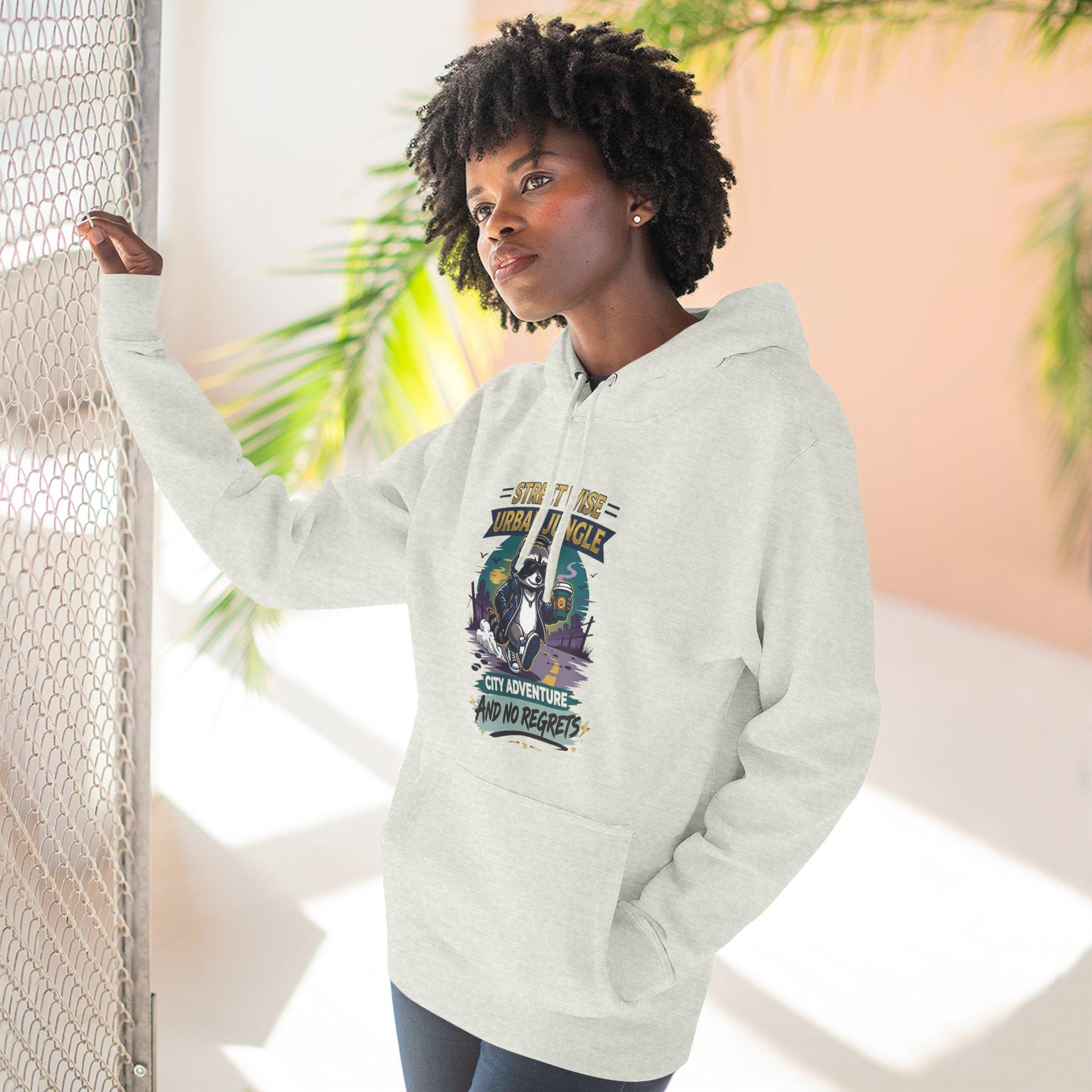 Sudadera con capucha Aventura en la ciudad — Sudadera con capucha de forro polar con estampado Streetwise Urban Jungle 17 Sudadera con capucha Aventura en la ciudad — Sudadera con capucha de forro polar con estampado Streetwise Urban Jungle - Imagen 17