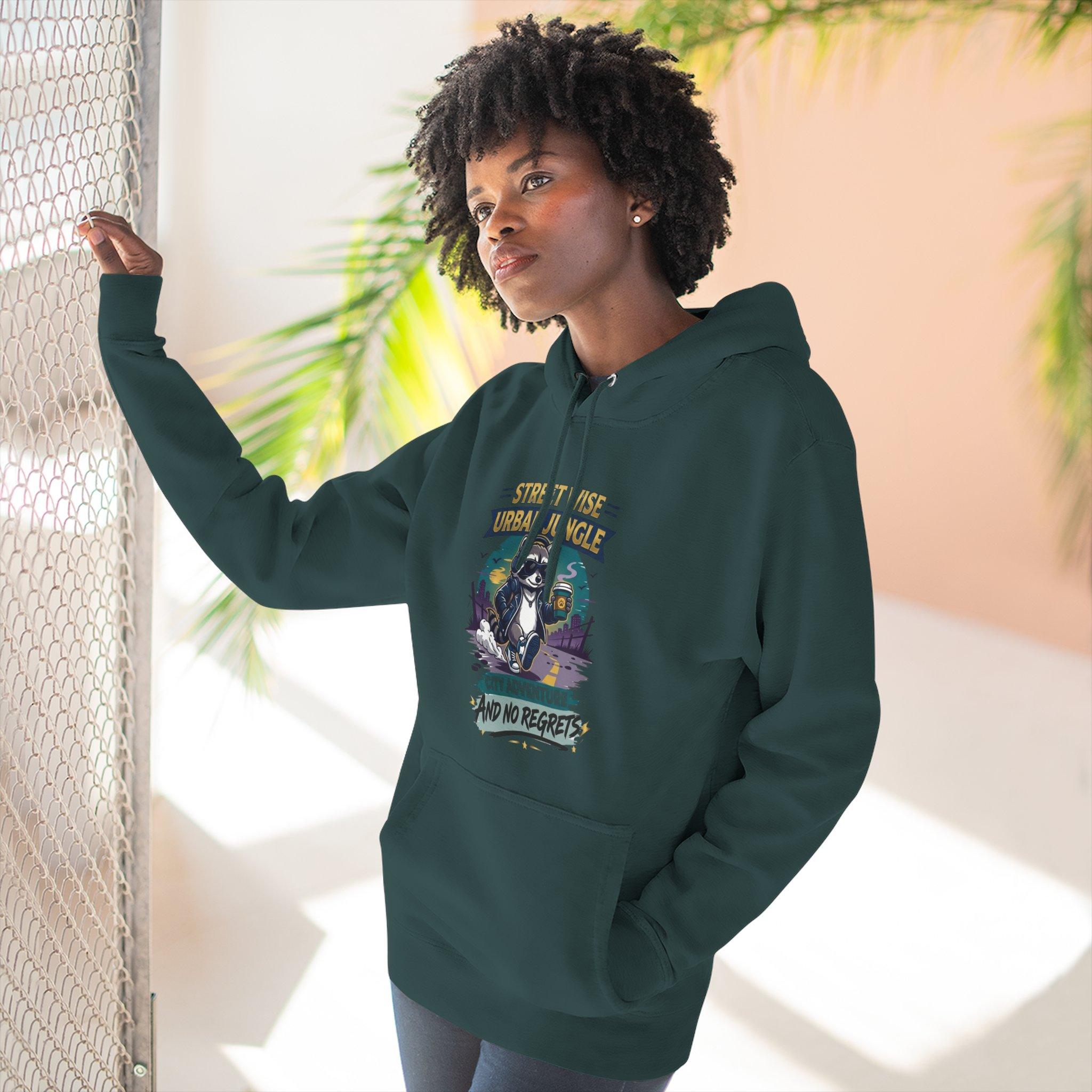 Sudadera con capucha Aventura en la ciudad — Sudadera con capucha de forro polar con estampado Streetwise Urban Jungle 22 Sudadera con capucha Aventura en la ciudad — Sudadera con capucha de forro polar con estampado Streetwise Urban Jungle - Imagen 22