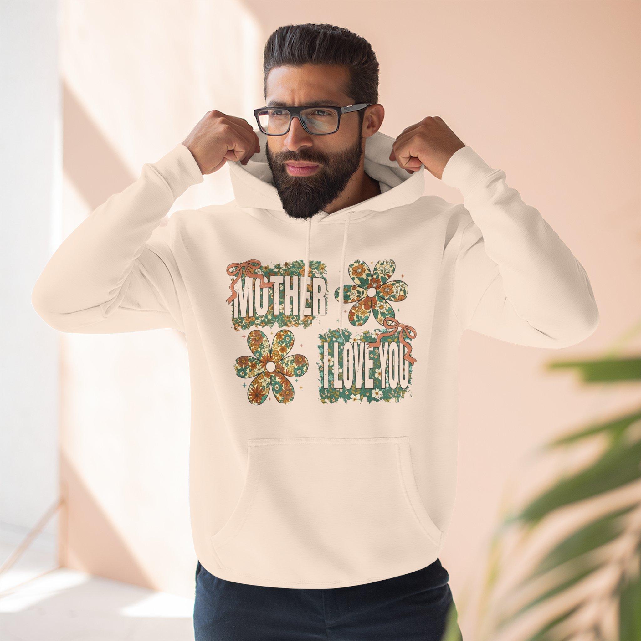 Sudadera con capucha floral "Mother I Love You" — Sudadera polar retro con estampado floral 18 Sudadera con capucha floral "Mother I Love You" — Sudadera polar retro con estampado floral - Imagen 18