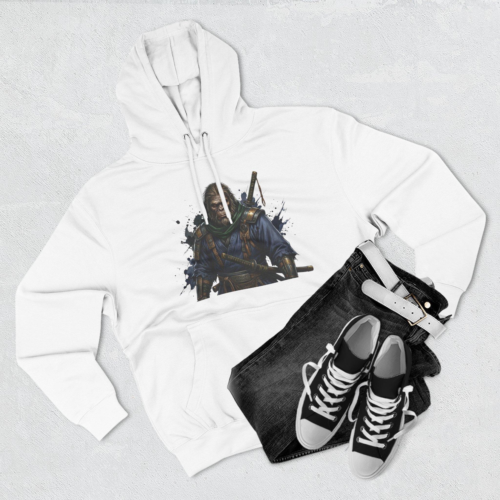 Samurai Warrior Fleece Hoodie — Three-Panel Graphic Pullover with Swords 23 Samurai Warrior Fleece Hoodie — Three-Panel Graphic Pullover with Swords - Imagen 23