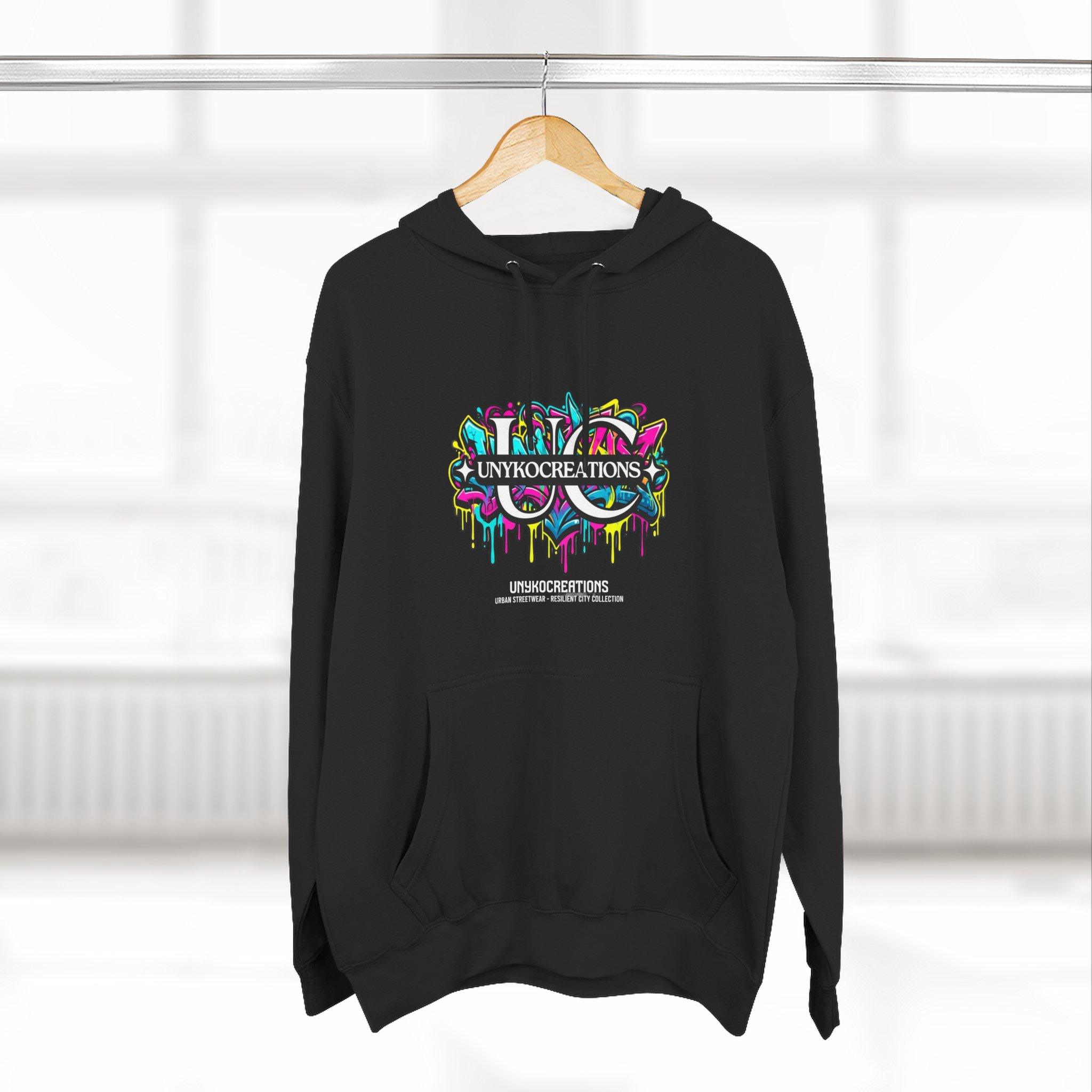 Graffiti Logo Hoodie - Colorful Urban Streetwear Fleece 6 Graffiti Logo Hoodie - Colorful Urban Streetwear Fleece - Imagen 6