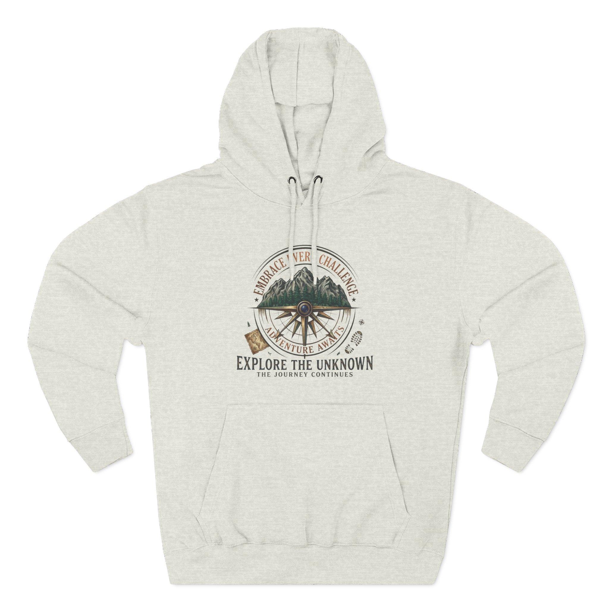 Adventure Hoodie - "Explore the Unknown" Mountain Compass Graphic 24 Adventure Hoodie - "Explore the Unknown" Mountain Compass Graphic - Imagen 24