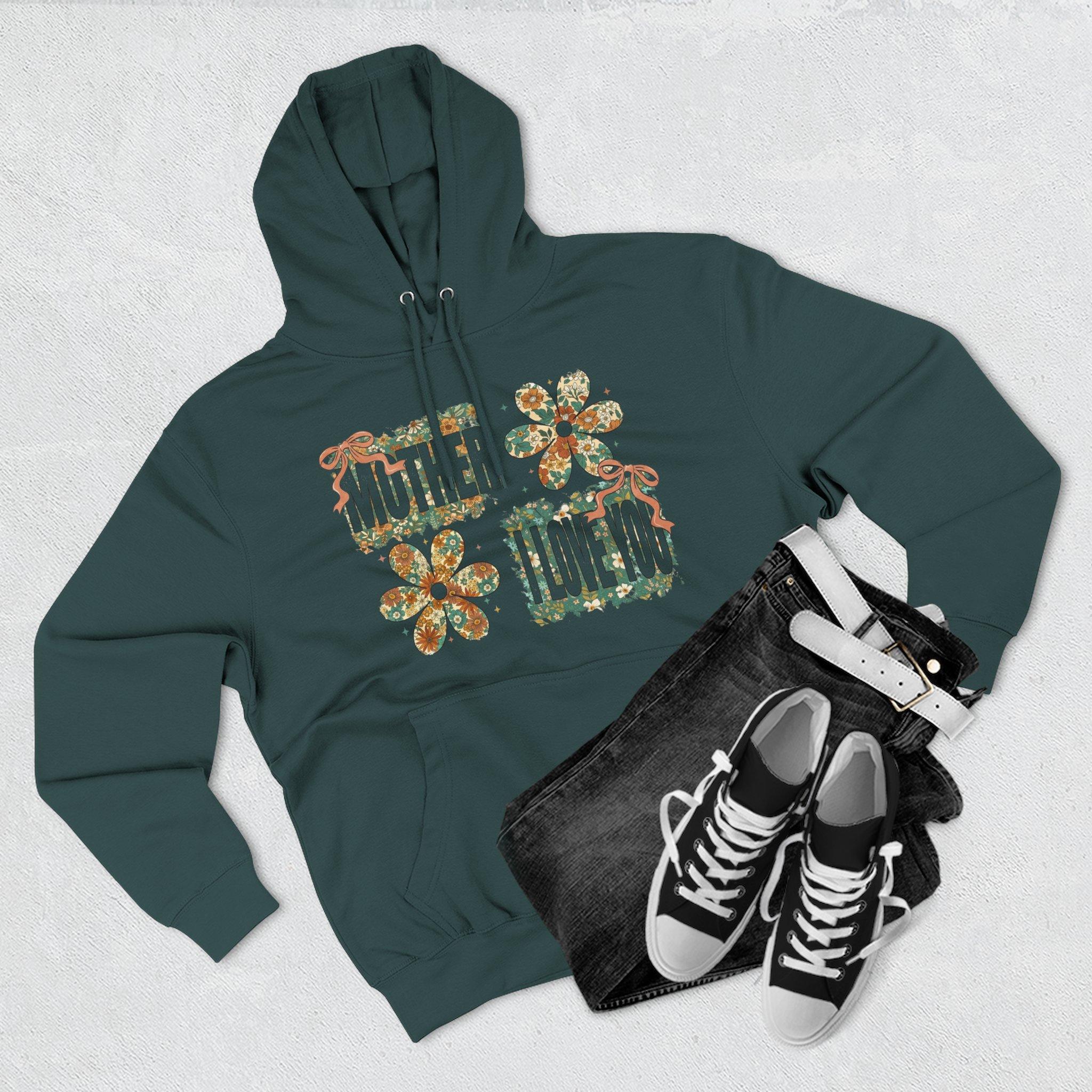 Sudadera con capucha floral "Mother I Love You" — Sudadera polar retro con estampado floral 28 Sudadera con capucha floral "Mother I Love You" — Sudadera polar retro con estampado floral - Imagen 28