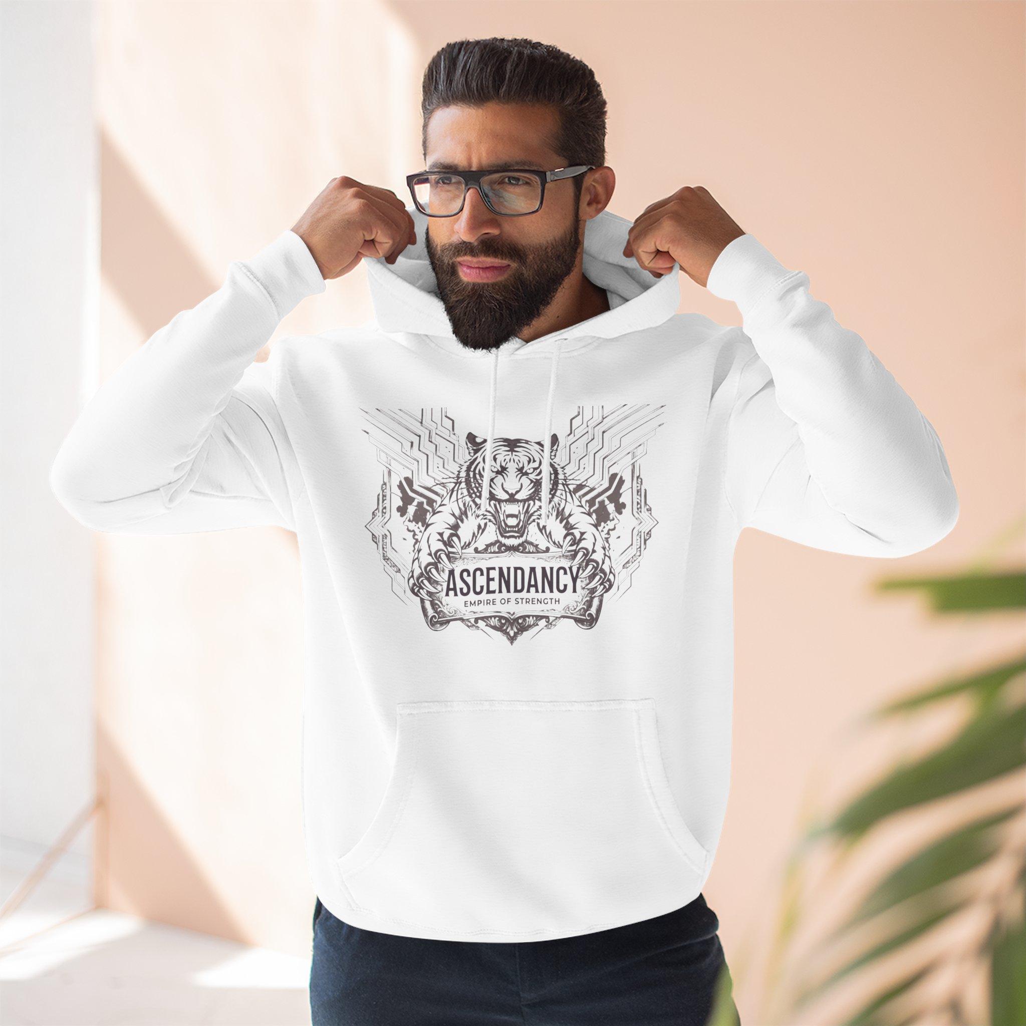 Ascendancy Mountain Bear Hoodie — Vintage Wilderness Fleece Hoodie 1 Ascendancy Mountain Bear Hoodie — Vintage Wilderness Fleece Hoodie