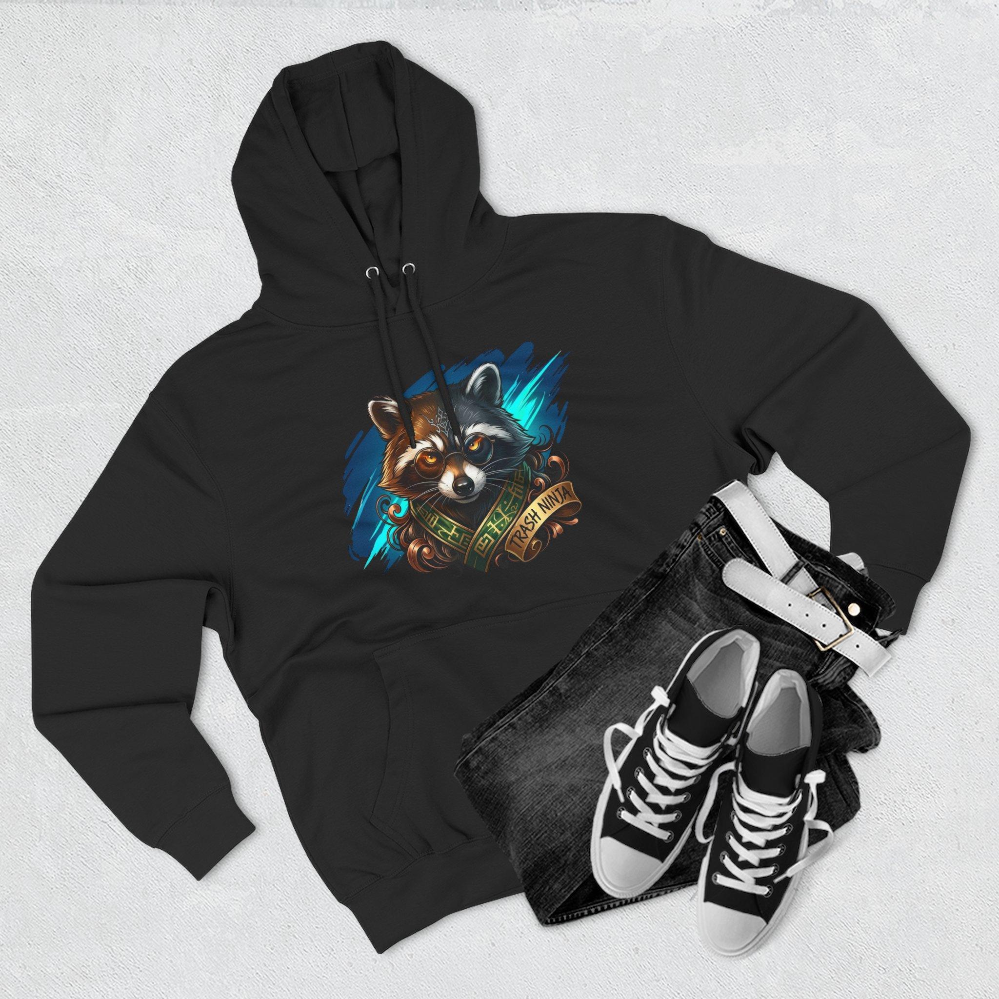 Raccoon Portrait Hoodie — Cute Forest Animal Graphic Pullover 3 Raccoon Portrait Hoodie — Cute Forest Animal Graphic Pullover - Imagen 3