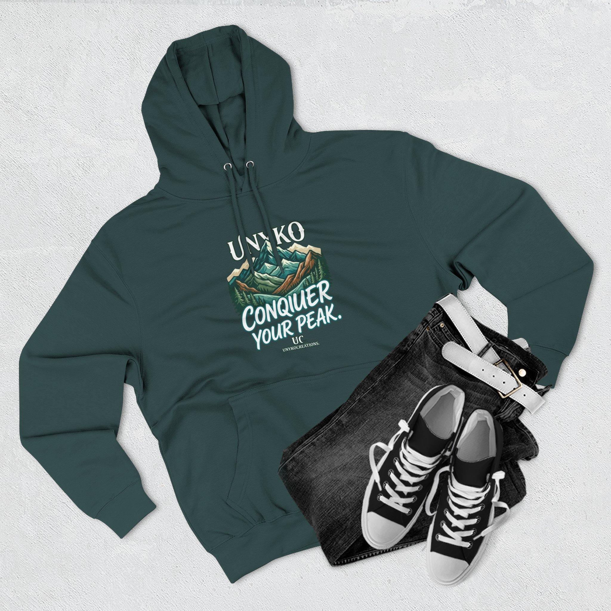 Conquer Your Peak Mountain Hoodie — Inspirational Outdoor Adventure Pullover 15 Conquer Your Peak Mountain Hoodie — Inspirational Outdoor Adventure Pullover - Imagen 15