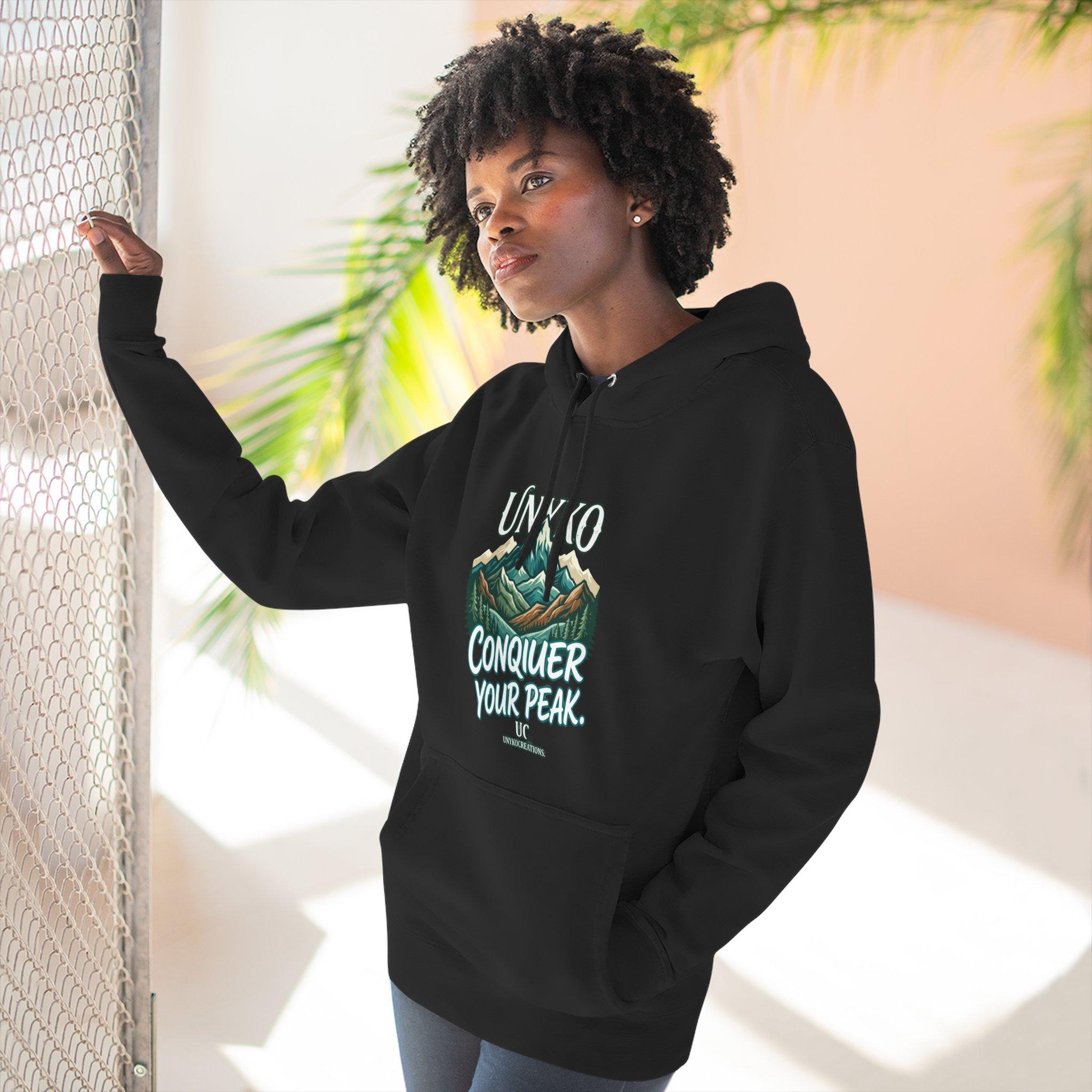Conquer Your Peak Mountain Hoodie — Inspirational Outdoor Adventure Pullover 10 Conquer Your Peak Mountain Hoodie — Inspirational Outdoor Adventure Pullover - Imagen 10